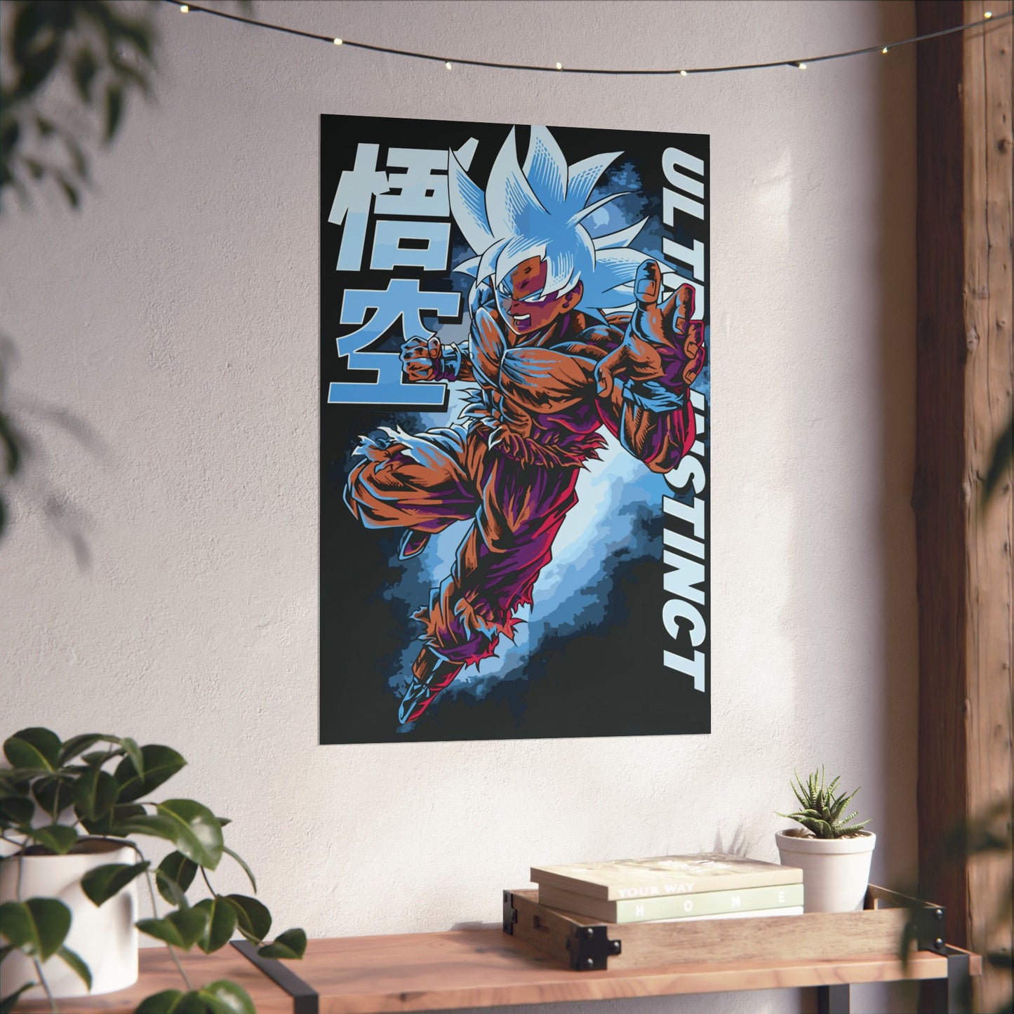 Goku Ultra Instinct Matte Vertical Poster | Dragon Ball Super-Inspired Anime Wall Art