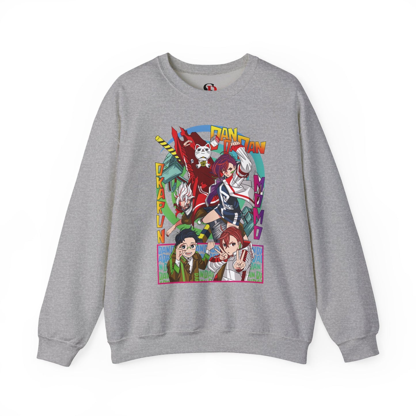 Okarun x Momo Unisex Heavy Crewneck | Dandadan Anime Streetwear Sweatshirt