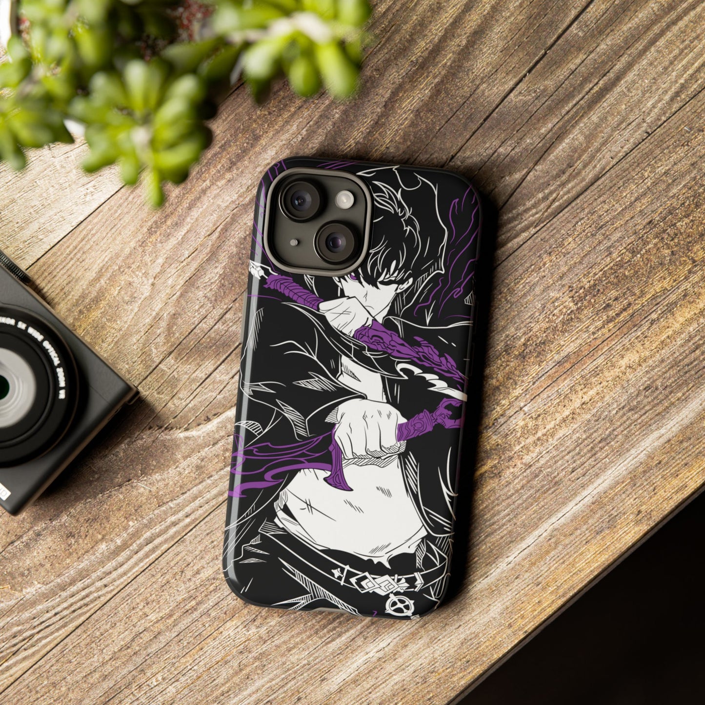 Sung Jinwoo Twin Daggers Double Layered Phone Case