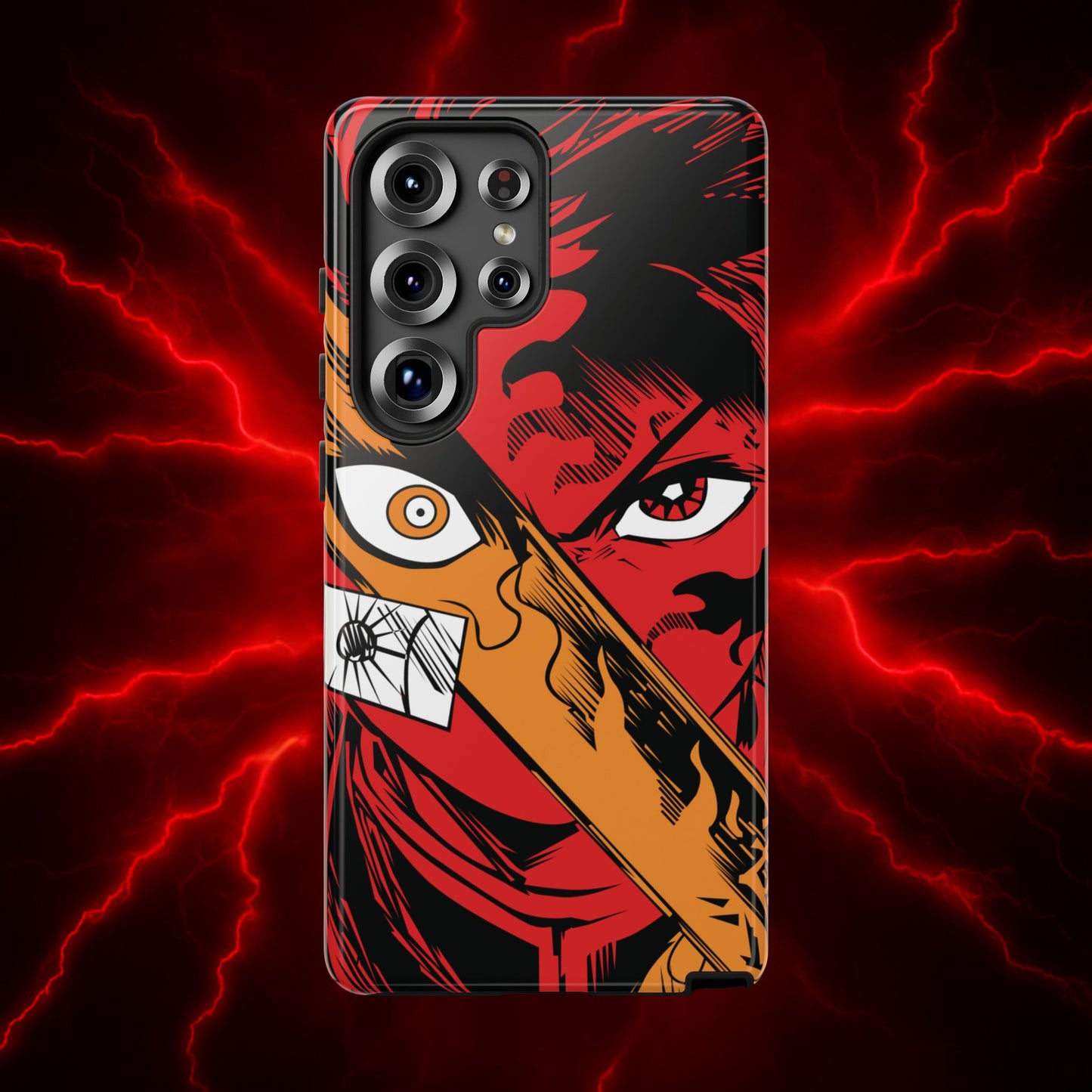 Tanjiro Kamado Slayer Mark Phone Case | Demon Slayer-Inspired Double Layered Protective Case