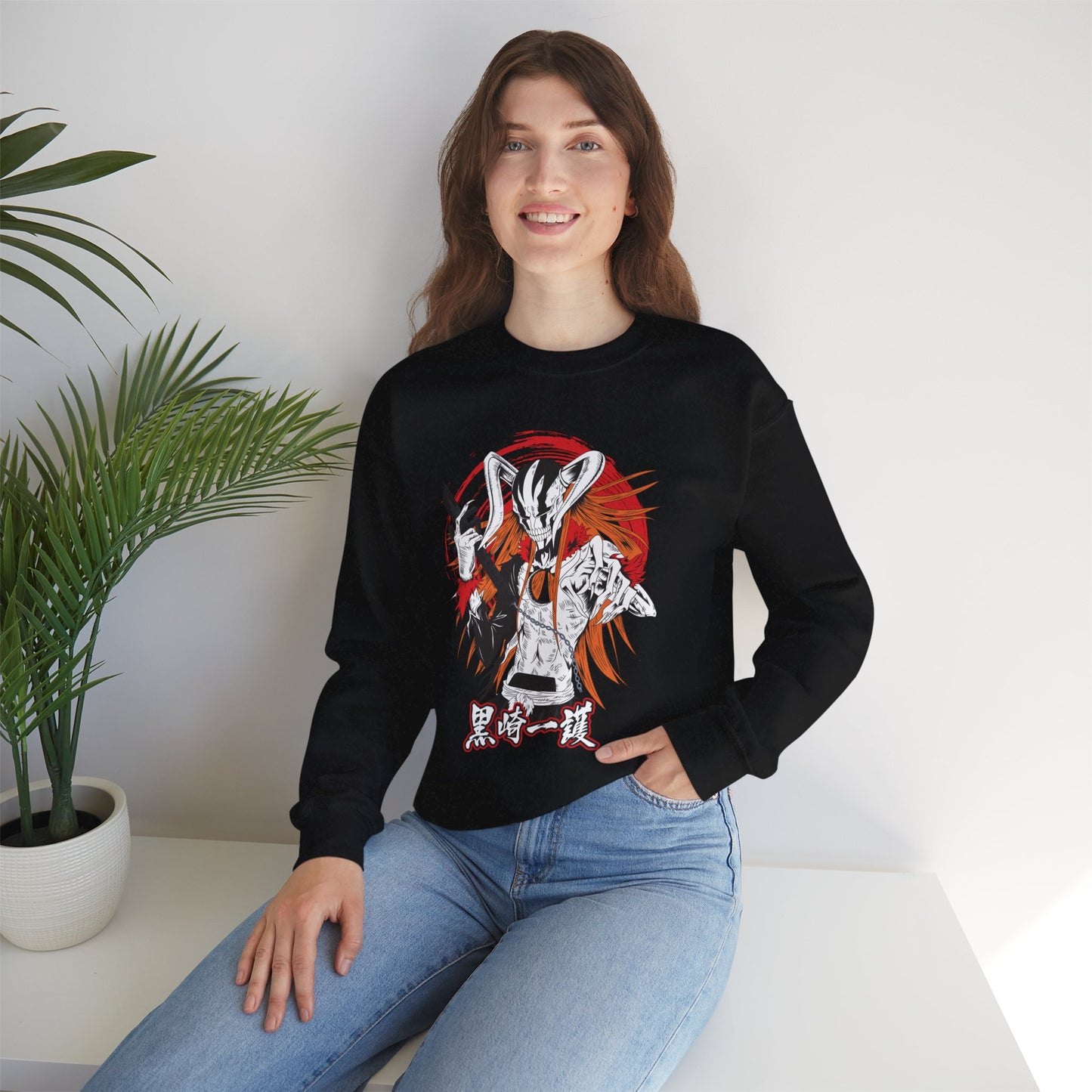 Ichigo Vasto Lorde Unisex Heavy Blend Crewneck Sweatshirt | Bleach Anime Streetwear
