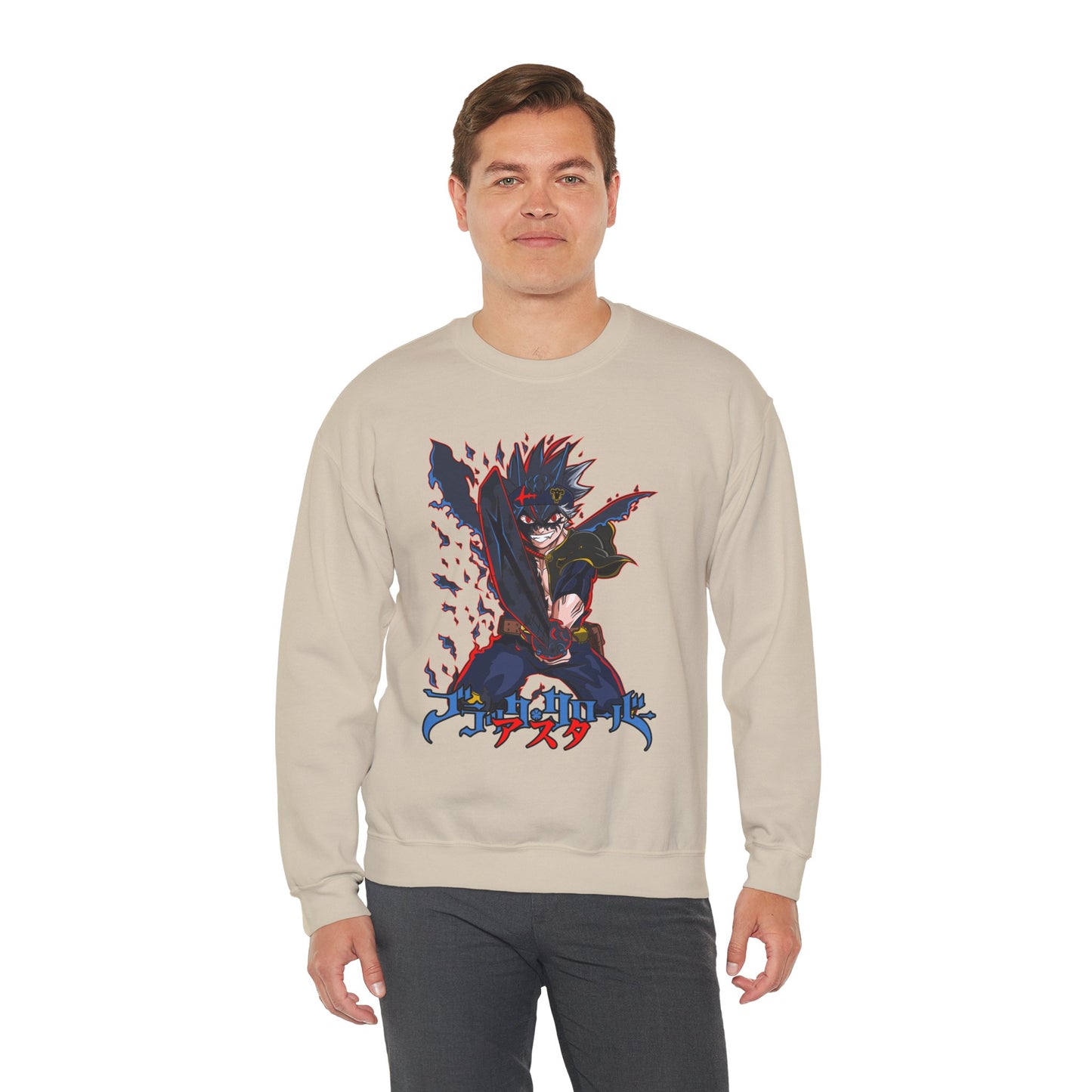 Black Clover Unisex Heavy Blend Crewneck Sweatshirt | Anime Streetwear
