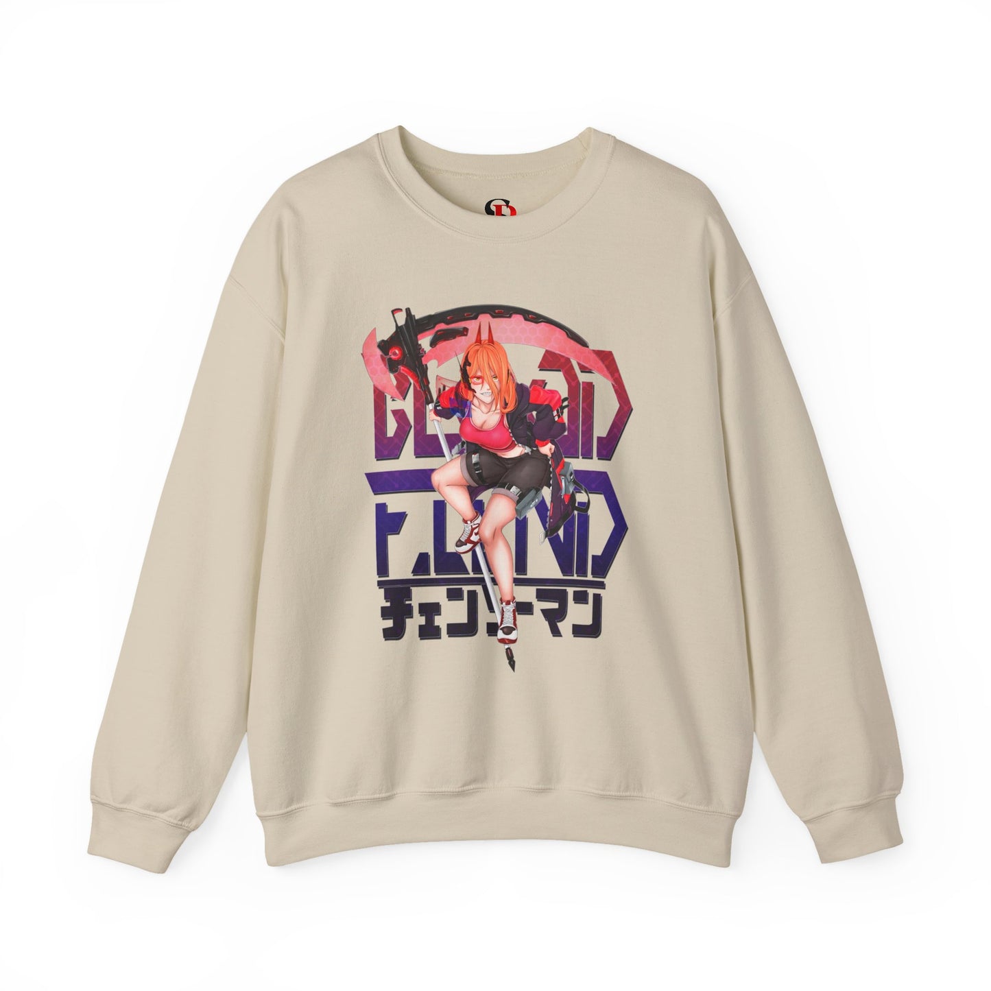 Blood Fiend Power III Unisex Heavy Blend Crewneck Sweatshirt | Chainsaw Man Anime Pullover