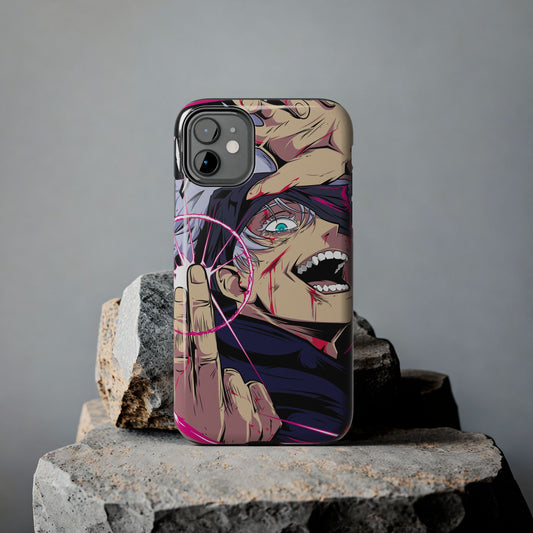 Satoru Gojo Phone Case | Reversal Red Anime-Inspired Protective Case | iPhone & Samsung Otaku Manga Cover