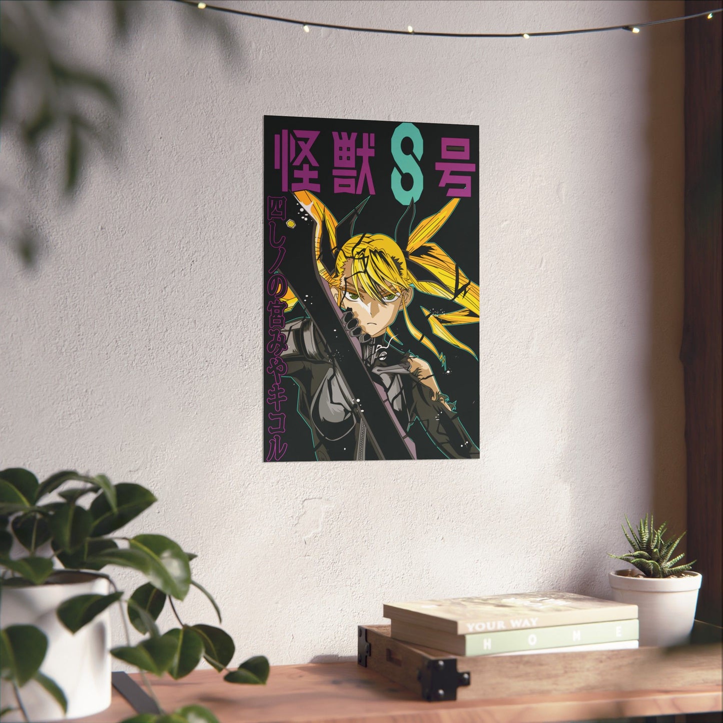 Kikoru Shinomiya Matte Vertical Poster | Kaiju No. 8 Anime Wall Art