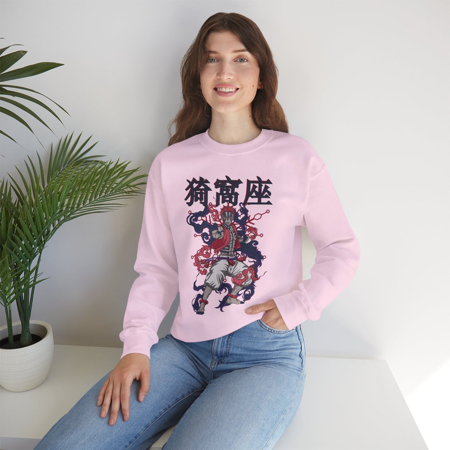 Akaza Blood Demon Art Crewneck | Demon Slayer Anime Sweatshirt