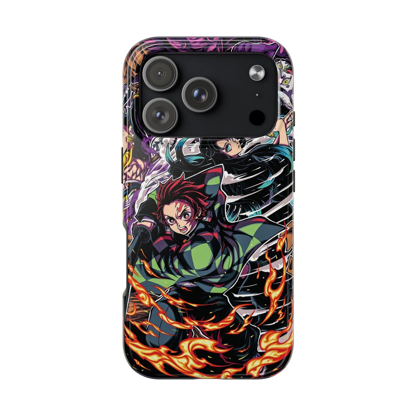 Tanjiro & Muichiro Vs Hantengu Double Layered Phone Case | Demon Slayer-Inspired Anime Case