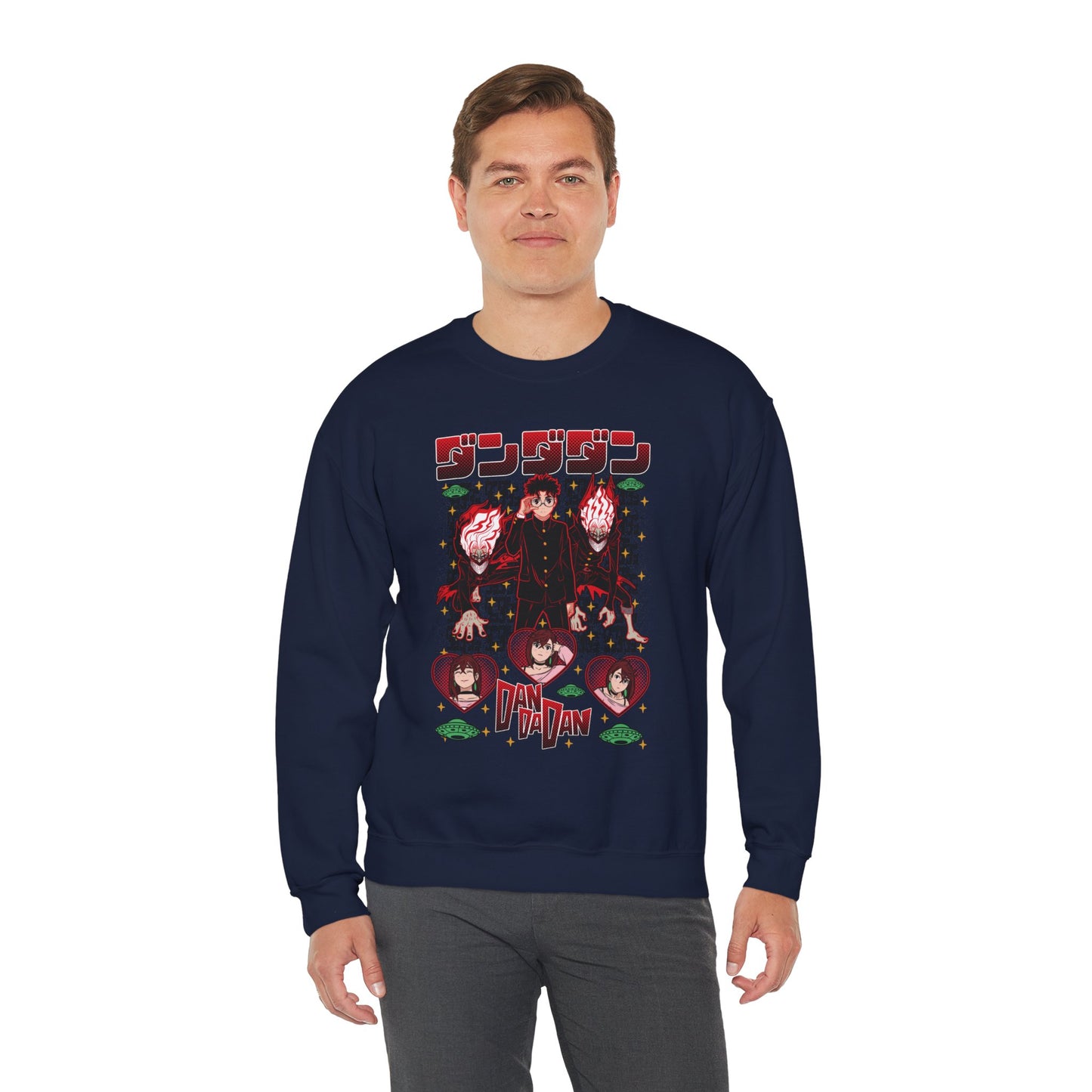 Okarun x Momo II Unisex Heavy Crewneck | Dandadan Streetwear Sweatshirt