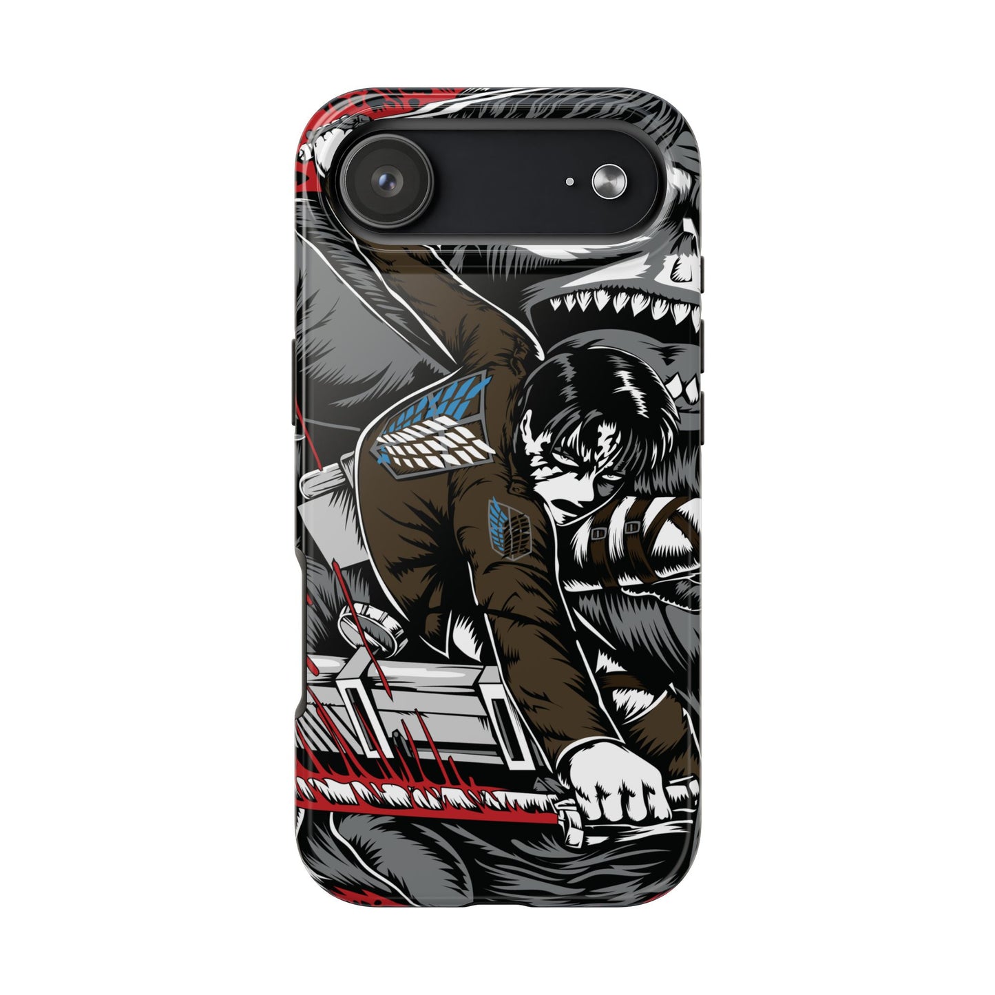 Levi vs Beast Titan Double Layered Phone Case | Attack on Titan-Inspired Protective Anime Case