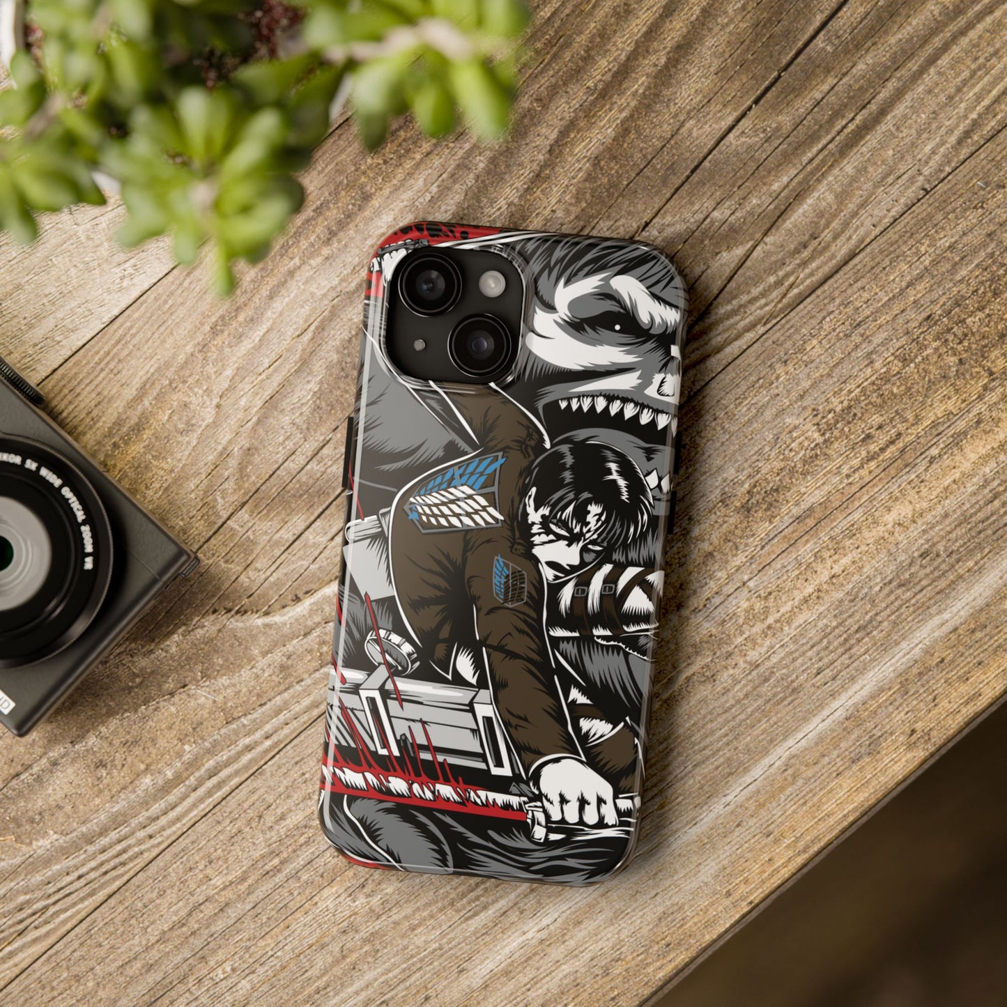 Levi vs Beast Titan Double Layered Phone Case | Attack on Titan-Inspired Protective Anime Case