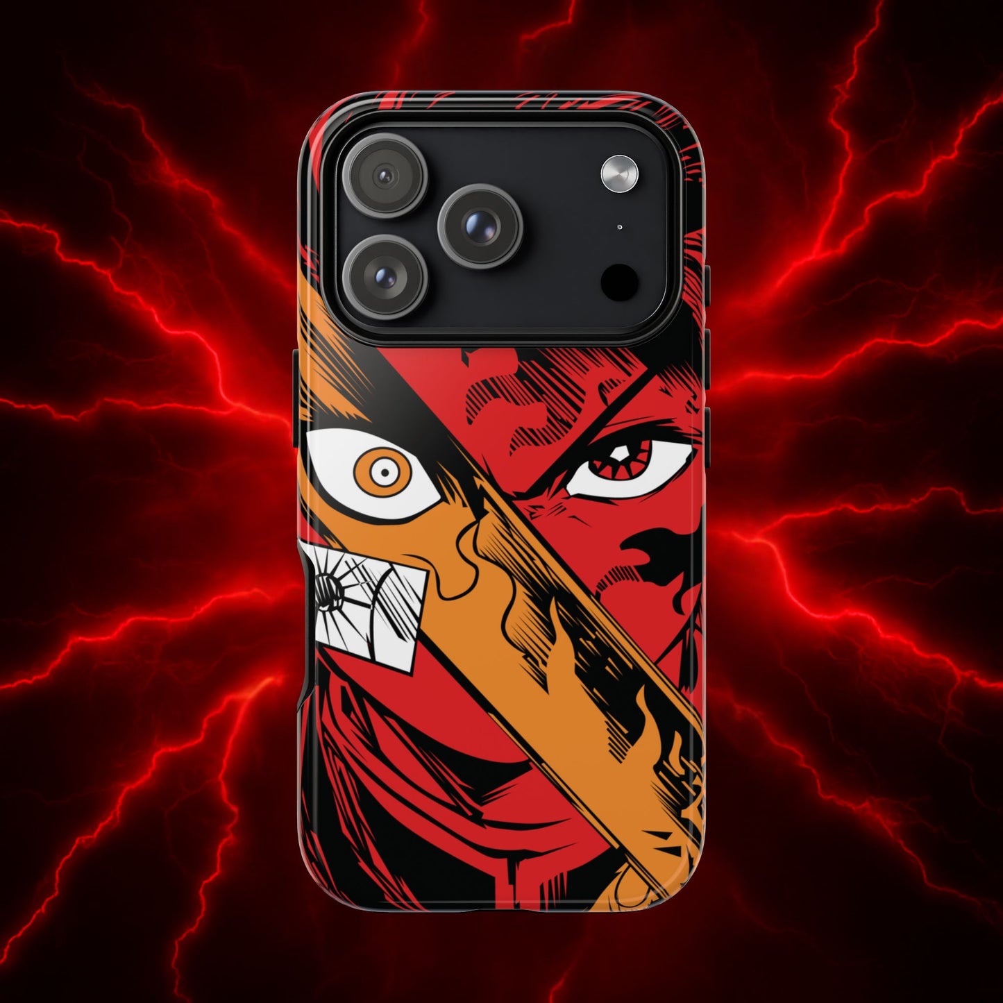 Tanjiro Kamado Slayer Mark Phone Case | Demon Slayer-Inspired Double Layered Protective Case