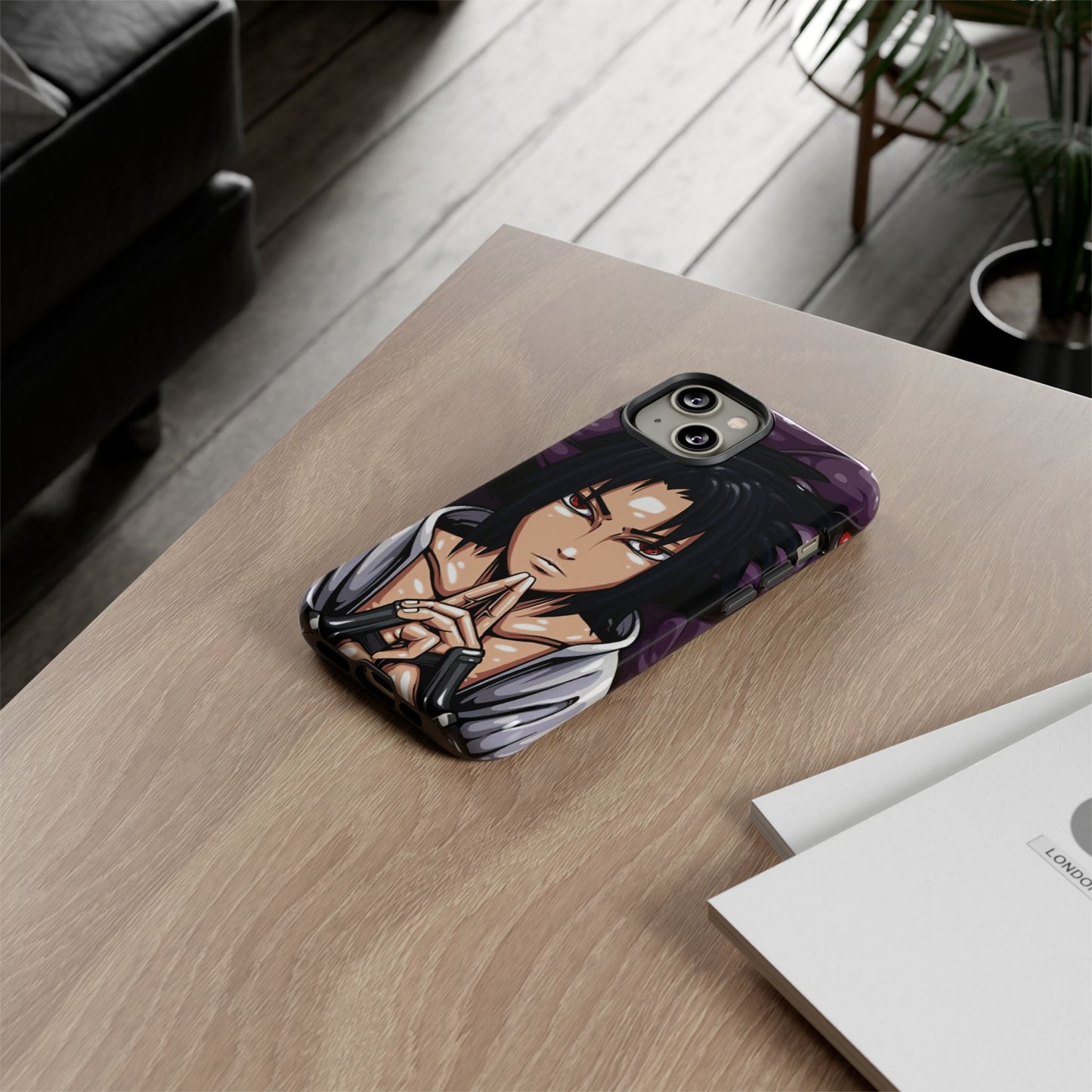 Sasuke Uchiha Mangekyou Sharingan Double Layered Phone Case