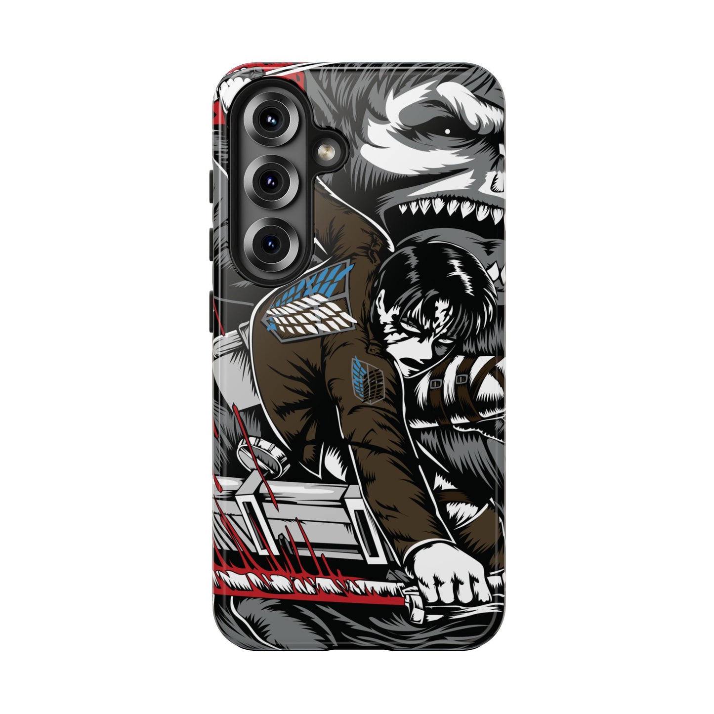 Levi vs Beast Titan Double Layered Phone Case | Attack on Titan-Inspired Protective Anime Case