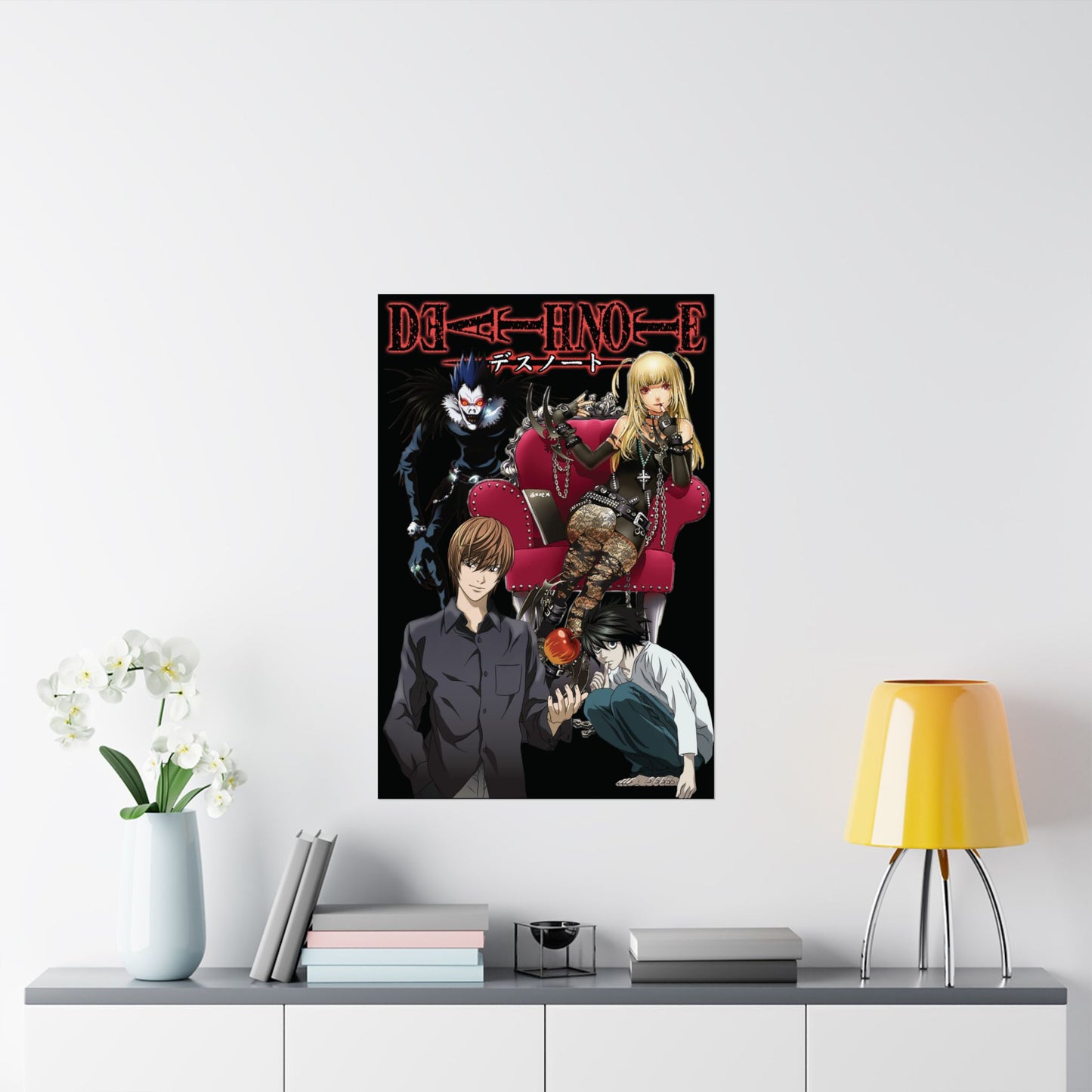 Death Note Ultimate Showdown Matte Vertical Poster | Light vs L Wall Art