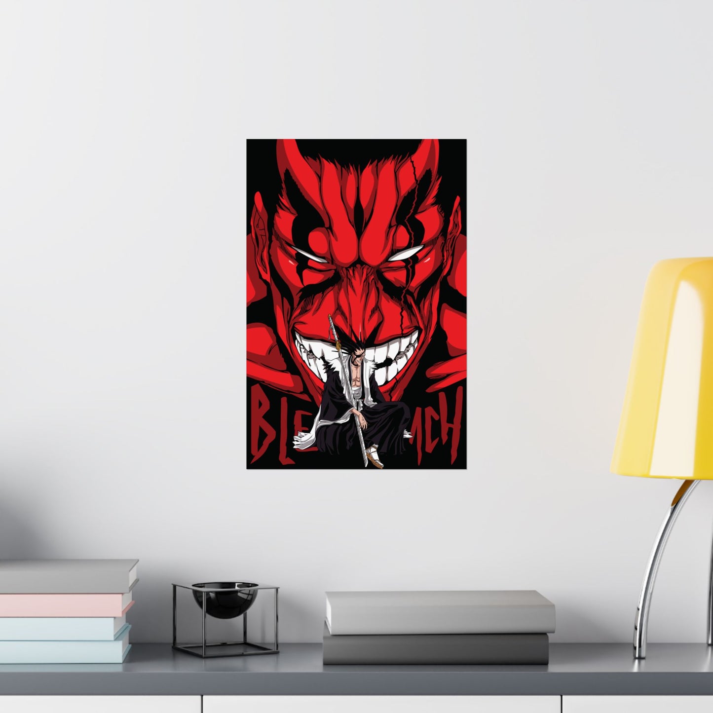 Zaraki Kenpachi Matte Vertical Poster | Bleach Anime Wall Art
