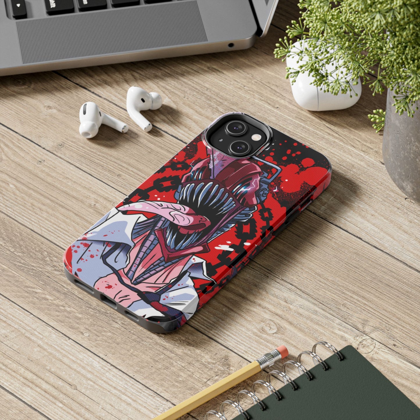 Chainsaw Devil Double Layered Phone Case | Chainsaw Man-Inspired Protective Anime Case
