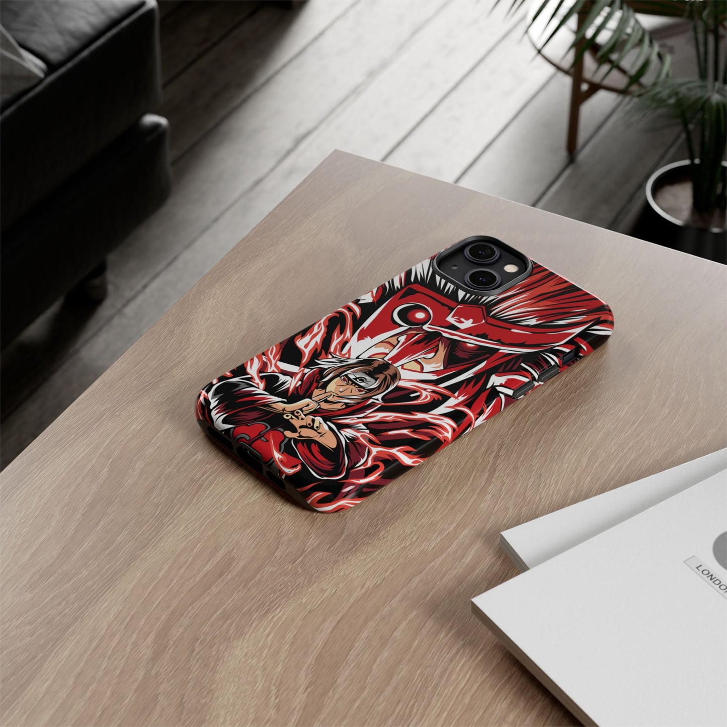 Itachi Flame Susanoo Double Layered Phone Case