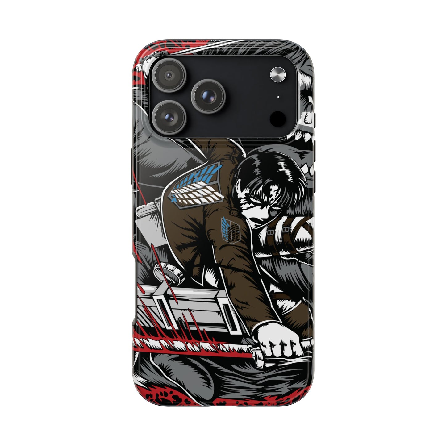 Levi vs Beast Titan Double Layered Phone Case | Attack on Titan-Inspired Protective Anime Case