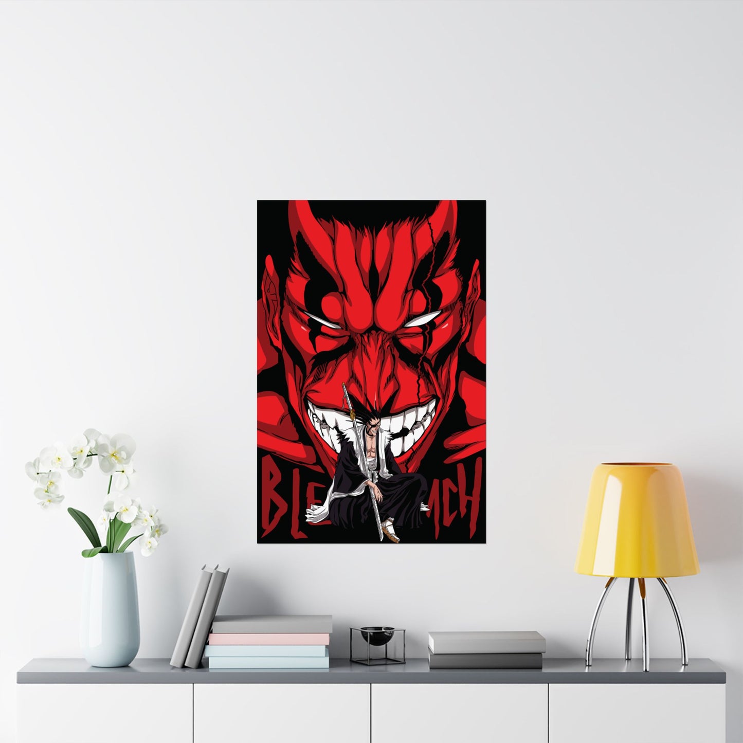 Zaraki Kenpachi Matte Vertical Poster | Bleach Anime Wall Art
