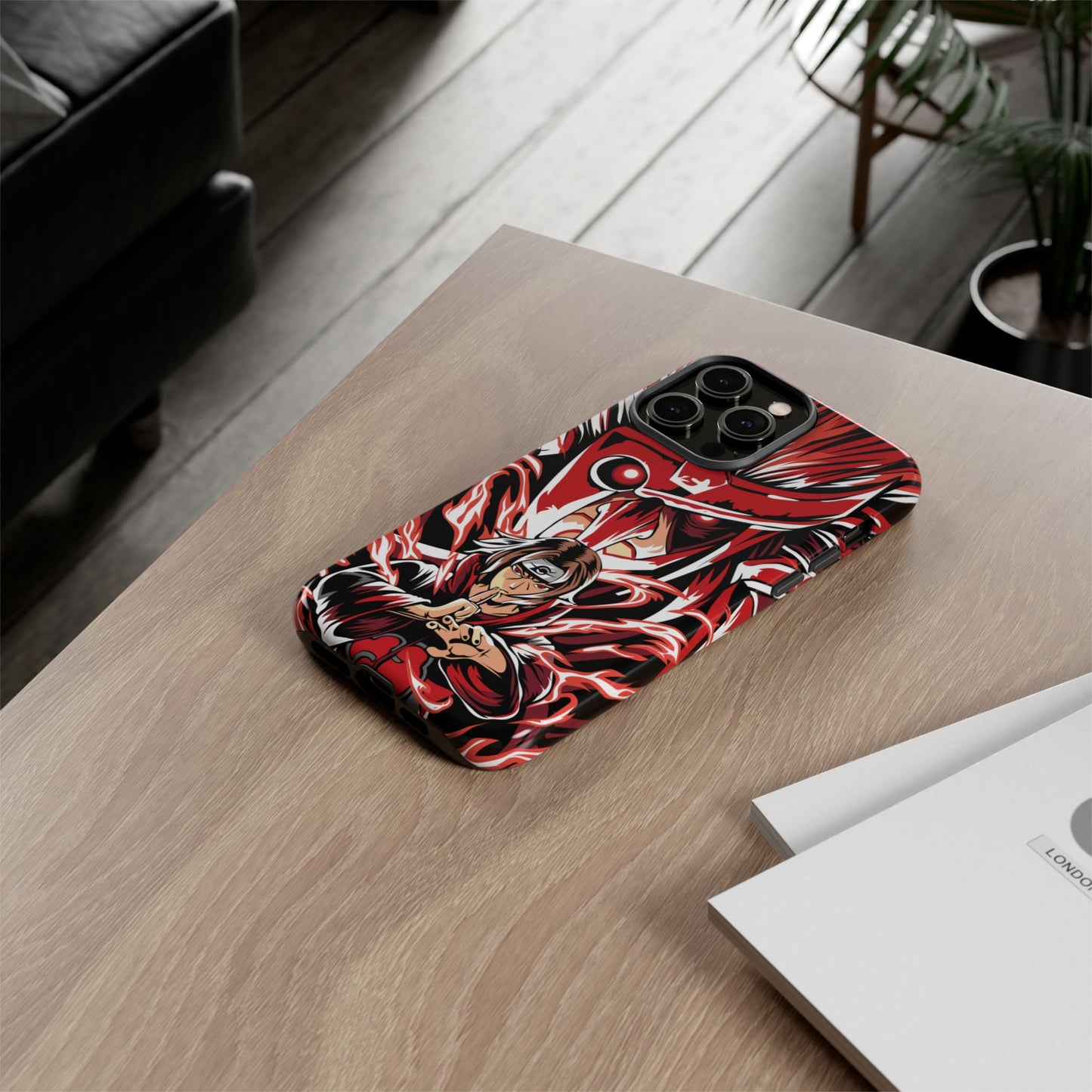 Itachi Flame Susanoo Double Layered Phone Case