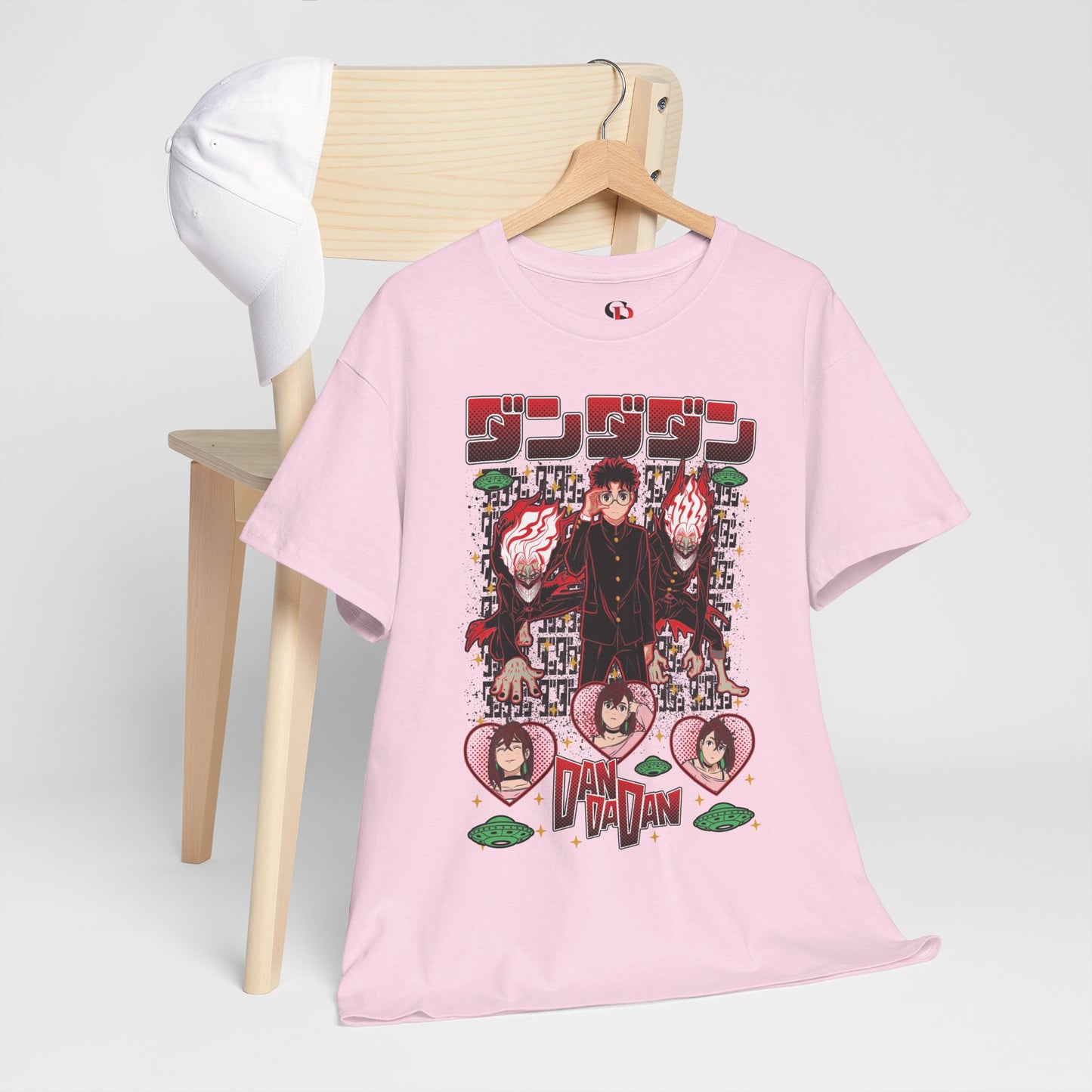 Okarun x Momo Unisex Heavy Cotton T-Shirt | Dandadan Anime Graphic Tee