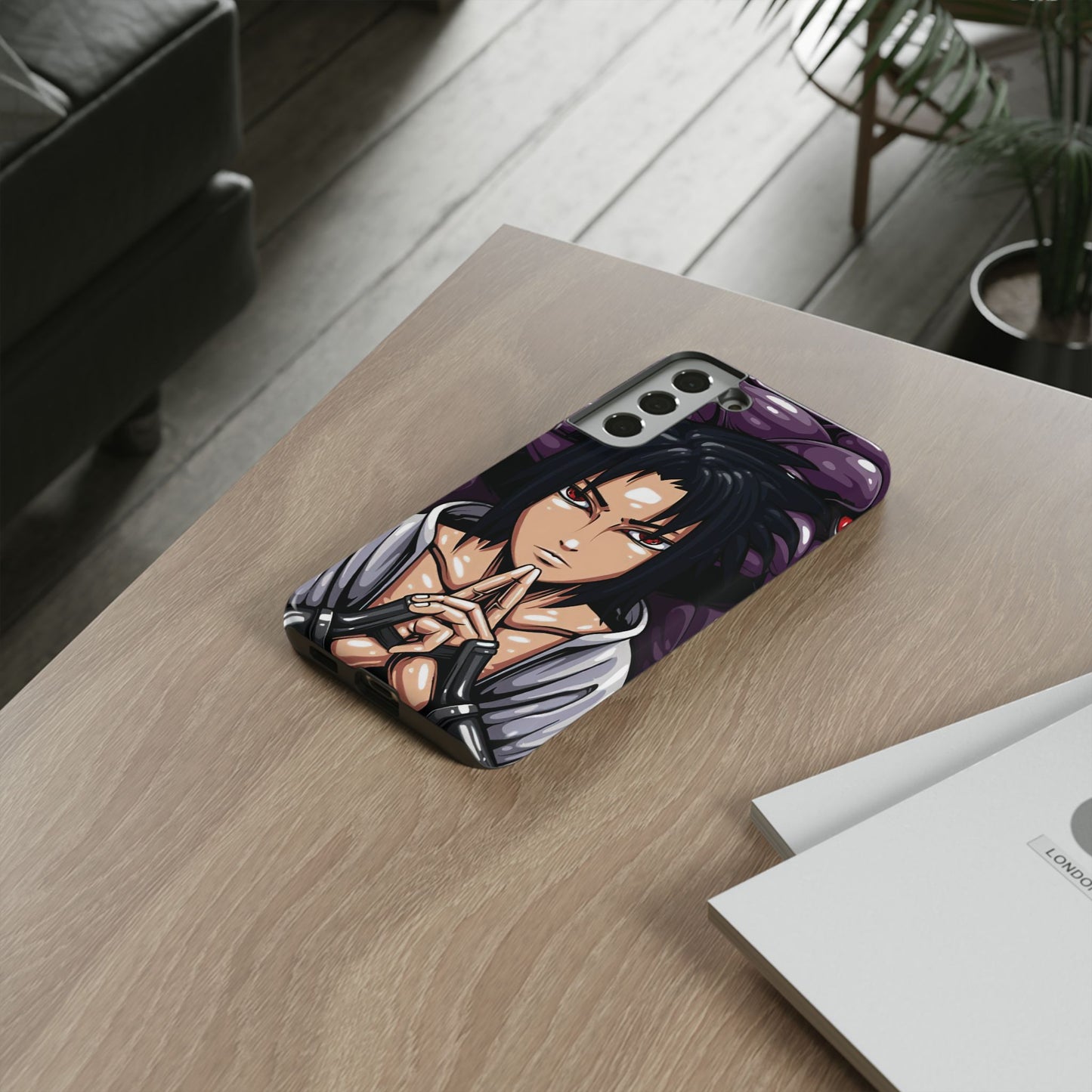 Sasuke Uchiha Mangekyou Sharingan Double Layered Phone Case