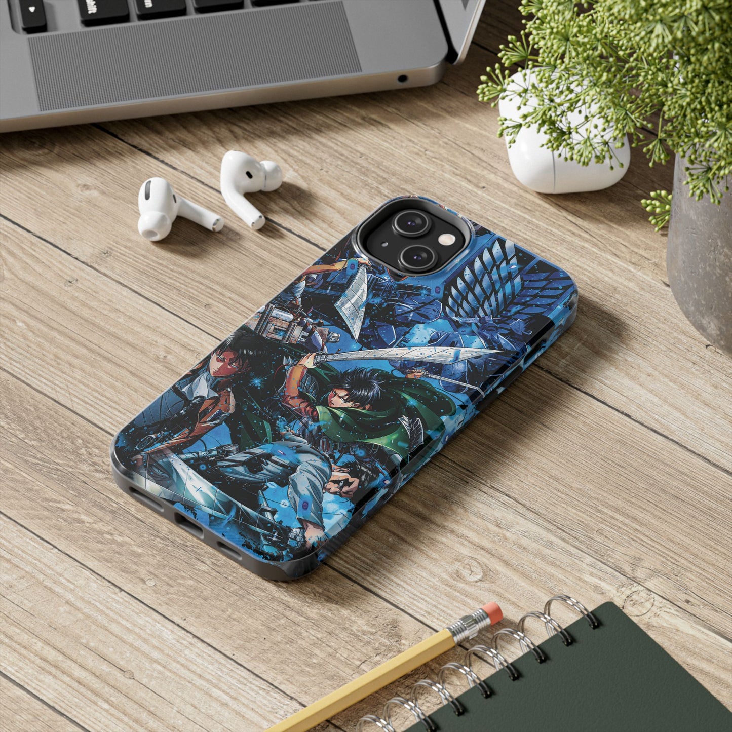 Levi Ackerman Double Layered Phone Case | Attack on Titan-Inspired Protective Anime Case