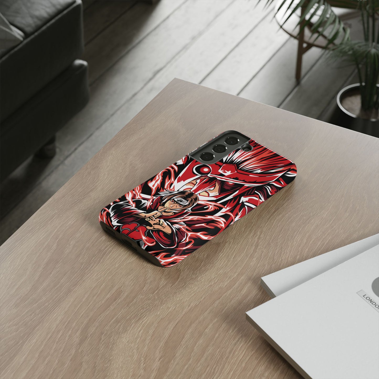 Itachi Flame Susanoo Double Layered Phone Case
