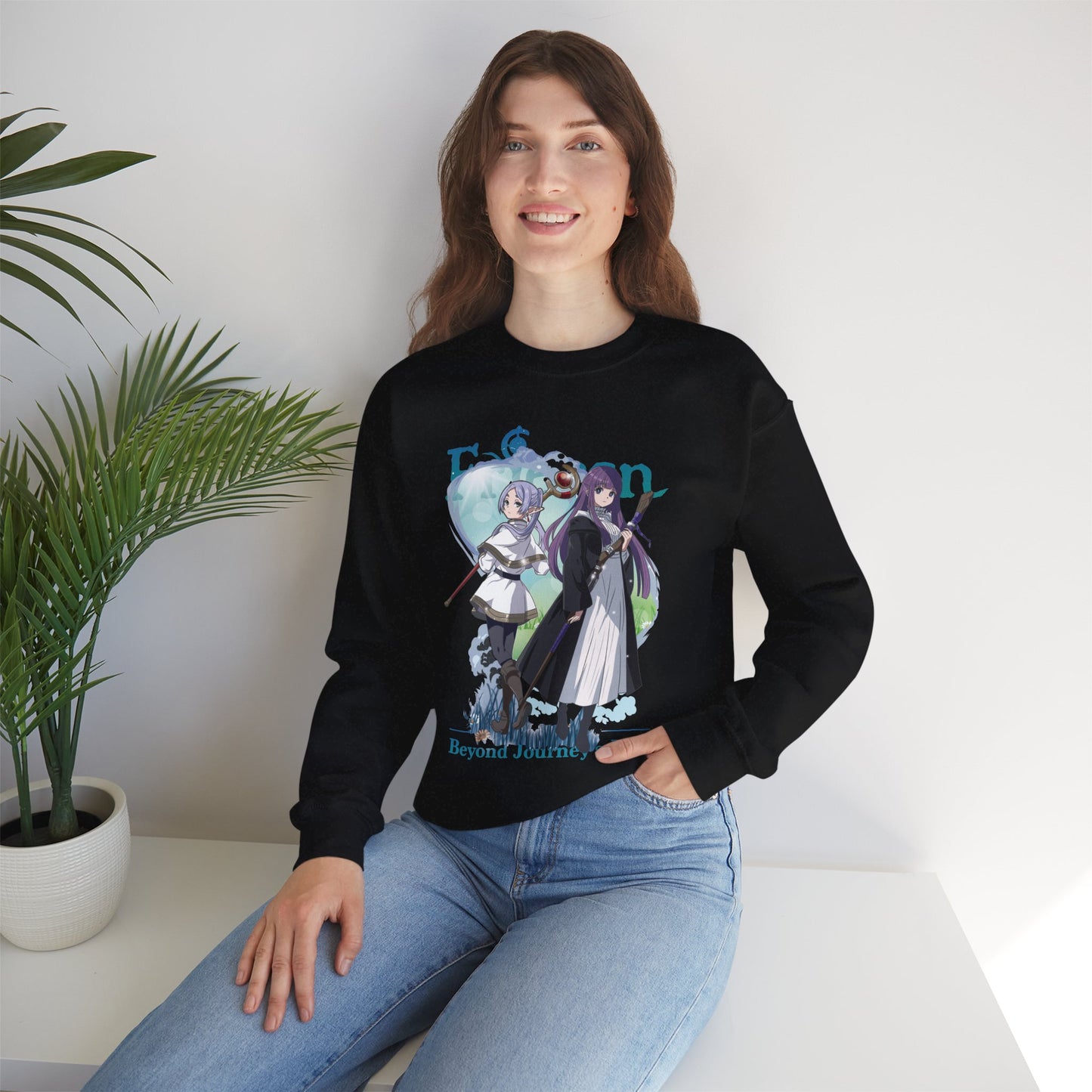 Frieren Beyond Journey’s End Unisex Heavy Blend Crewneck Sweatshirt