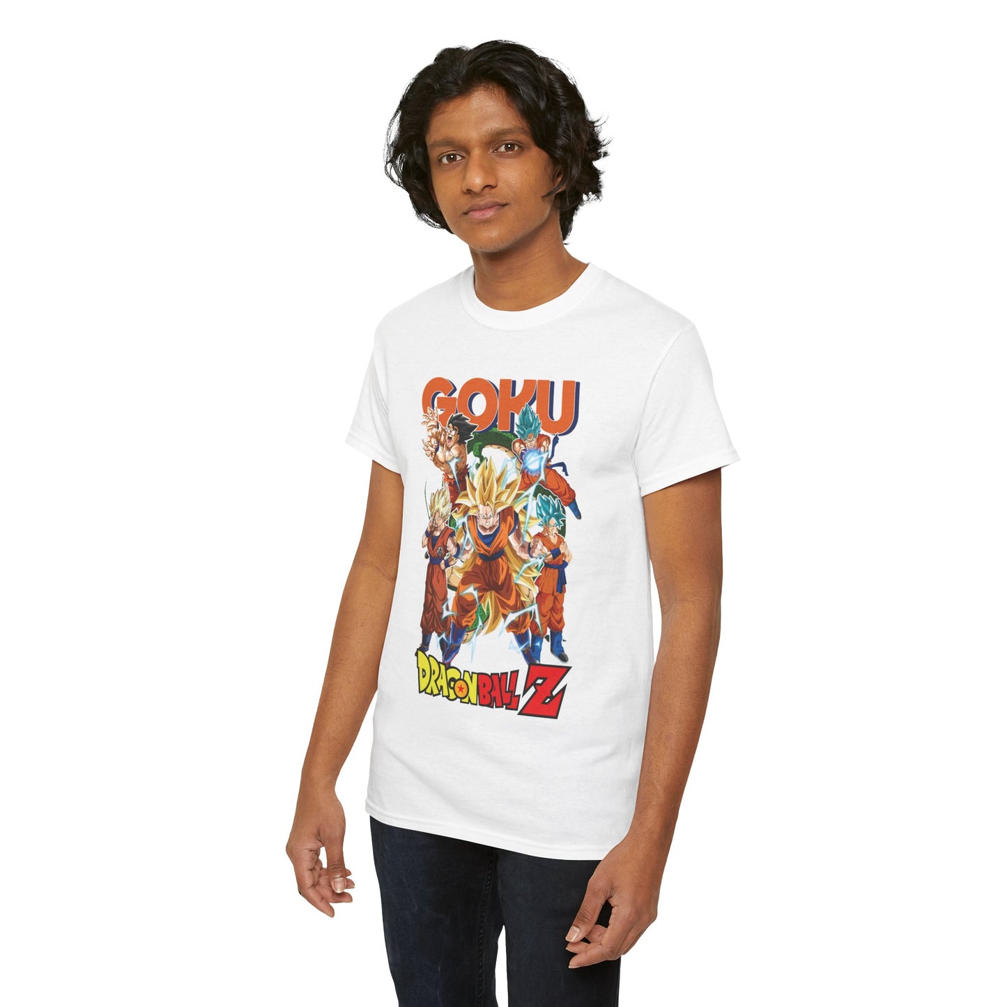 Goku “Legacy of Power” Unisex Heavy Cotton T-Shirt | Dragon Ball Z Streetwear Tee