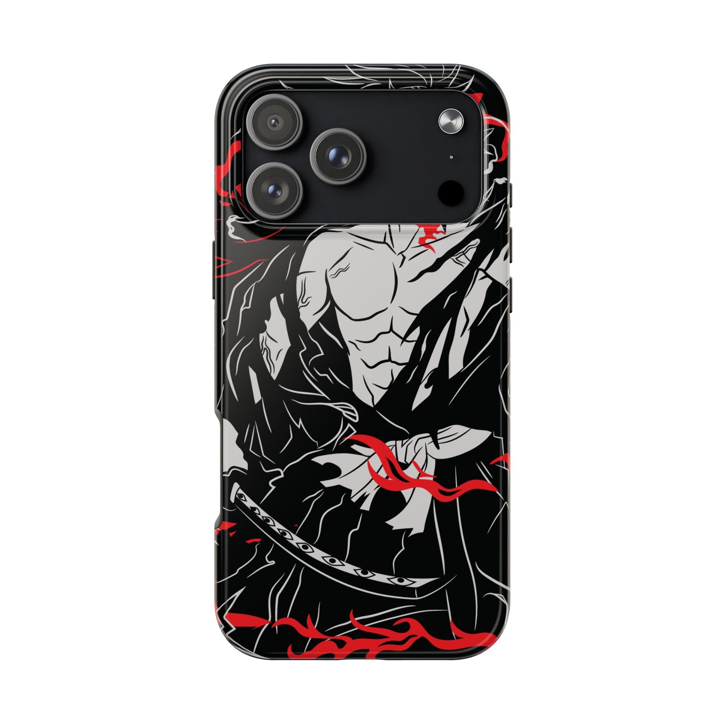 Kokushibo Crimson Aura Phone Case | Upper Moon One Demon Slayer Anime Case