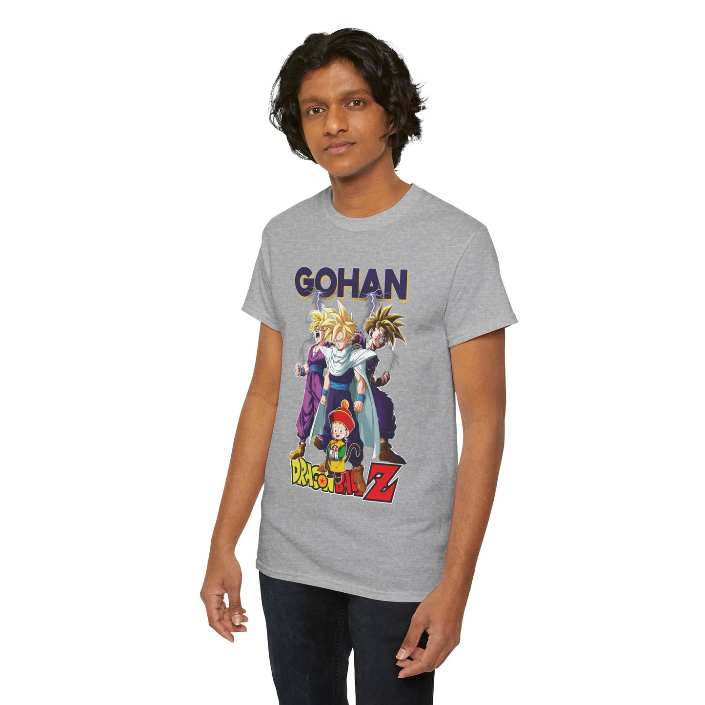 Gohan “Legacy of Z” Unisex Heavy Cotton T-Shirt | Dragon Ball Z Streetwear Tee
