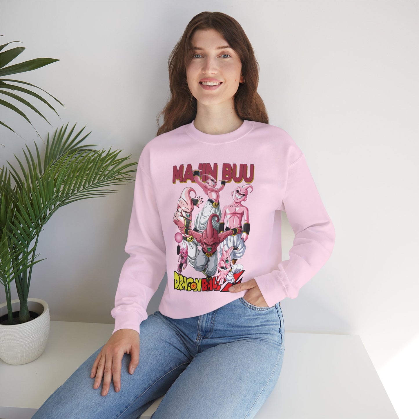Majin Buu Unisex Heavy Blend Crewneck Sweatshirt