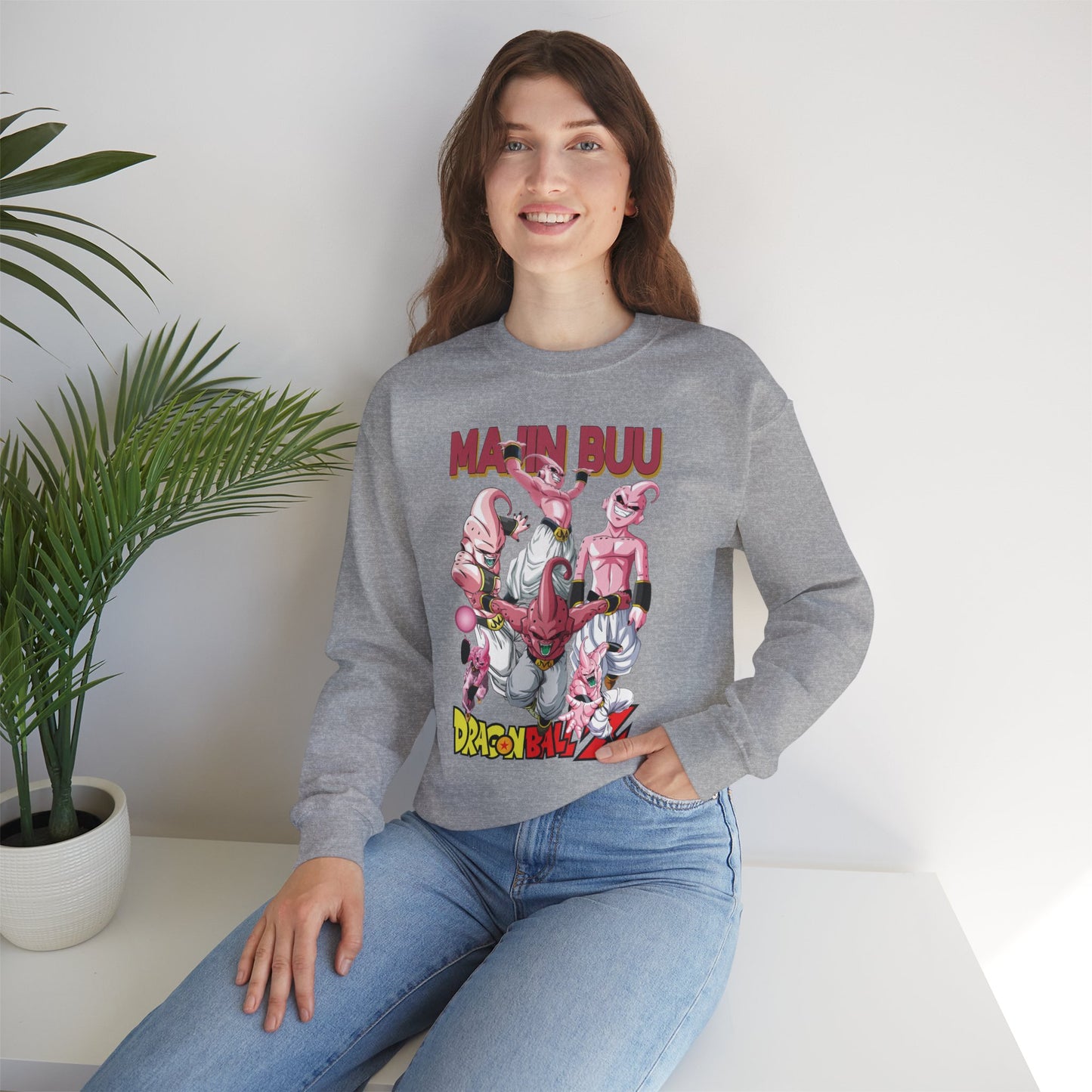 Majin Buu Unisex Heavy Blend Crewneck Sweatshirt