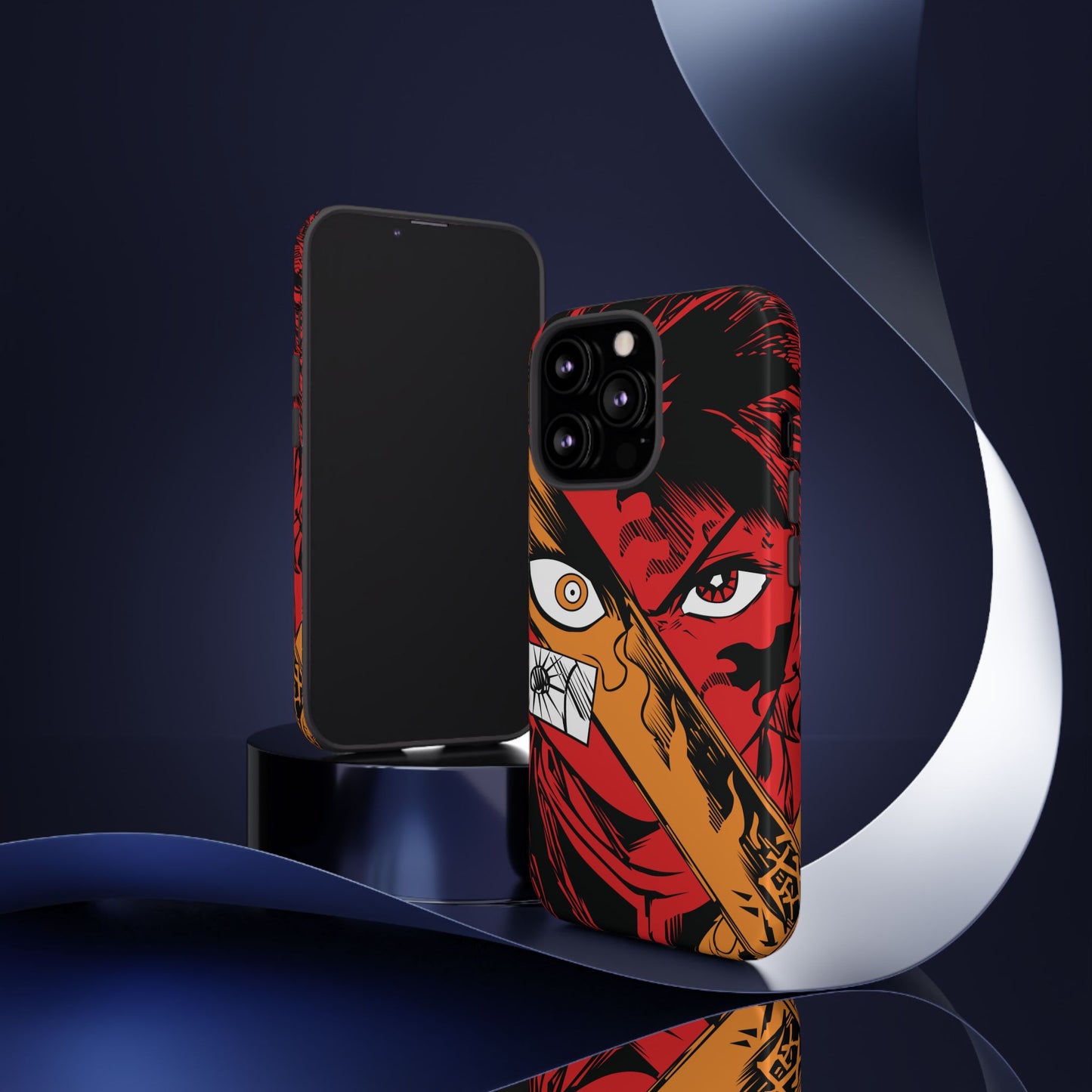 Tanjiro Kamado Slayer Mark Phone Case | Demon Slayer-Inspired Double Layered Protective Case