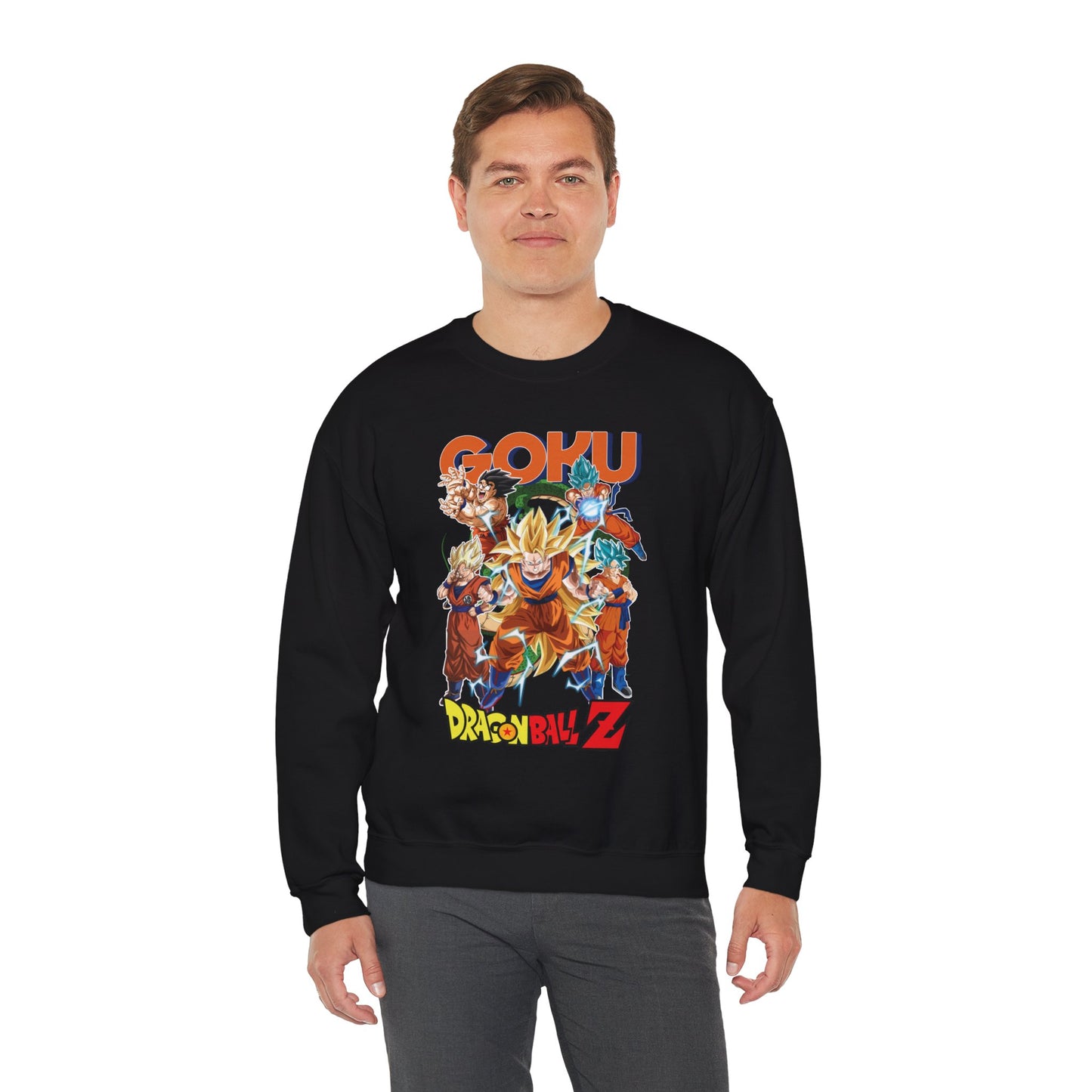 Goku “Legacy of Power” Unisex Heavy Crewneck | Dragon Ball Z Streetwear Sweatshirt
