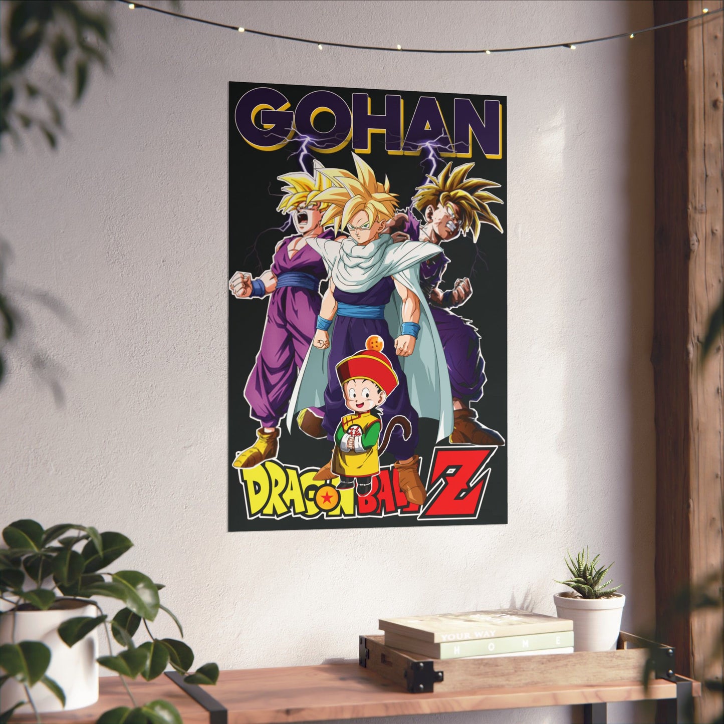 Gohan “Legacy of Z” Matte Vertical Poster | Dragon Ball Z Anime Wall Art