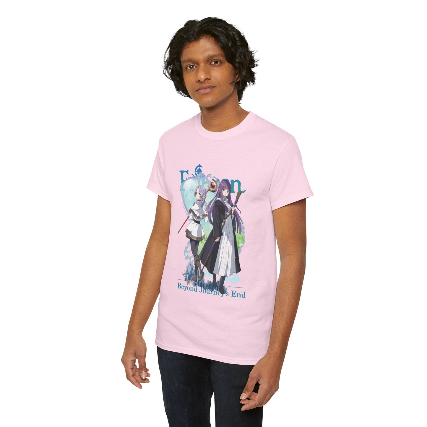Frieren: Beyond Journey’s End Unisex Heavy Cotton T-Shirt | Frieren & Fern Anime Tee