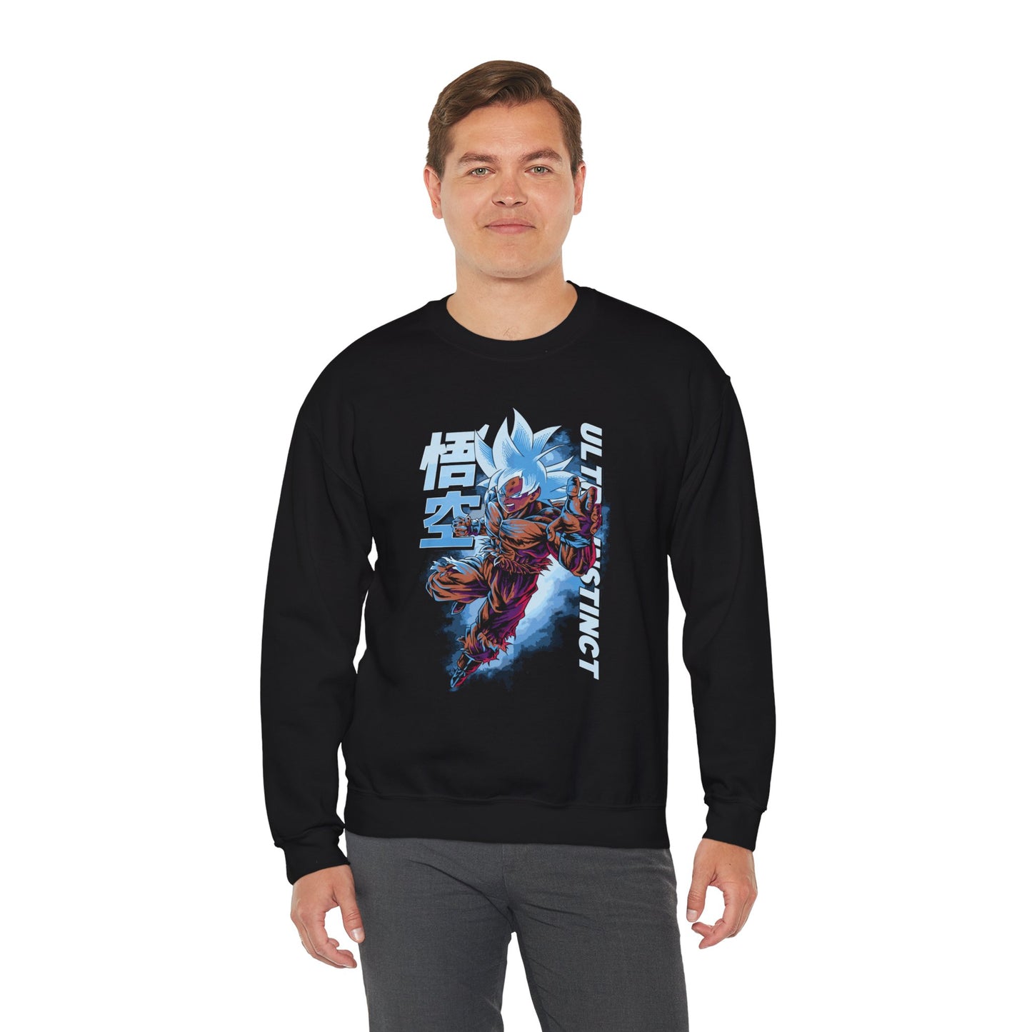 Goku Ultra Instinct Unisex Heavy Blend Crewneck Sweatshirt