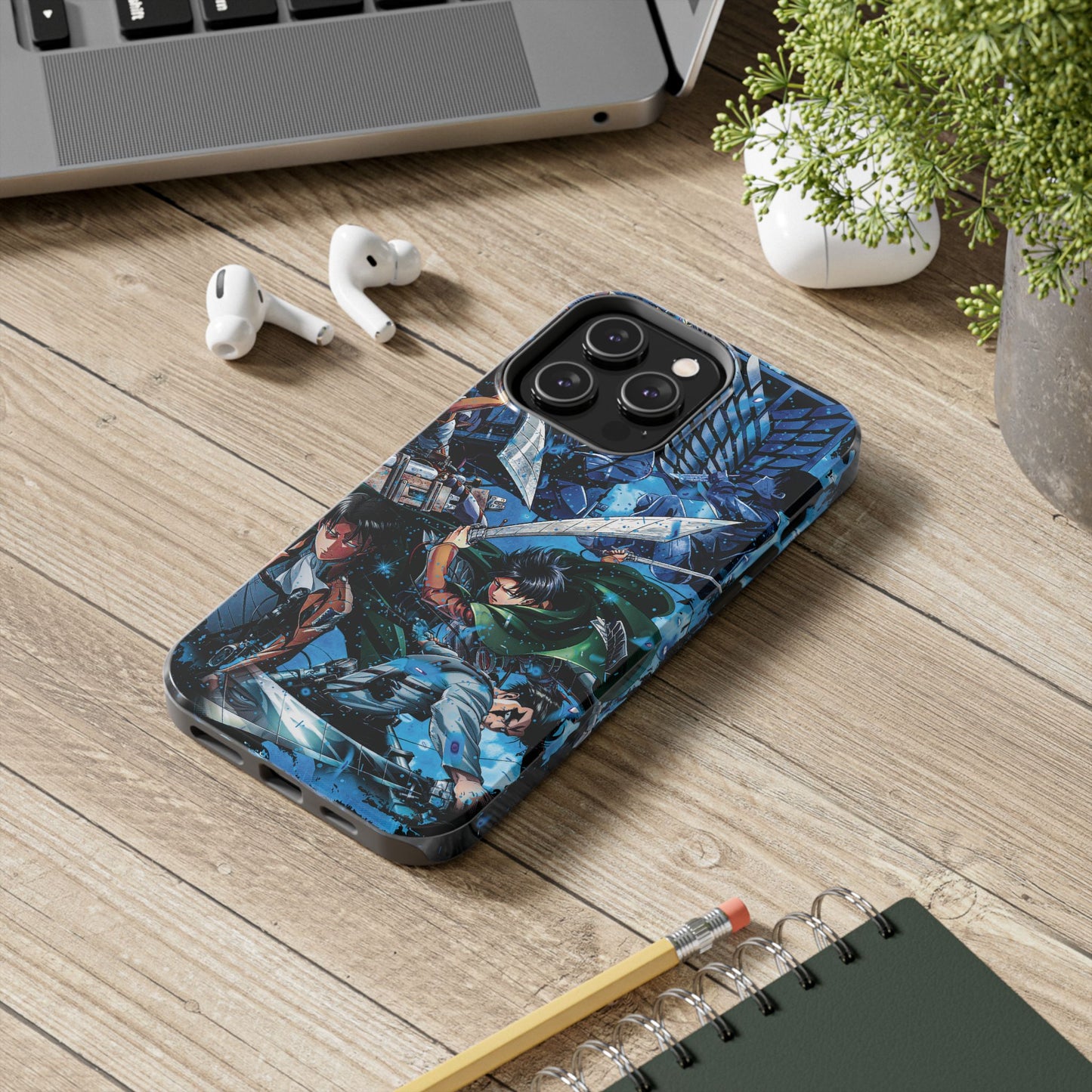 Levi Ackerman Double Layered Phone Case | Attack on Titan-Inspired Protective Anime Case