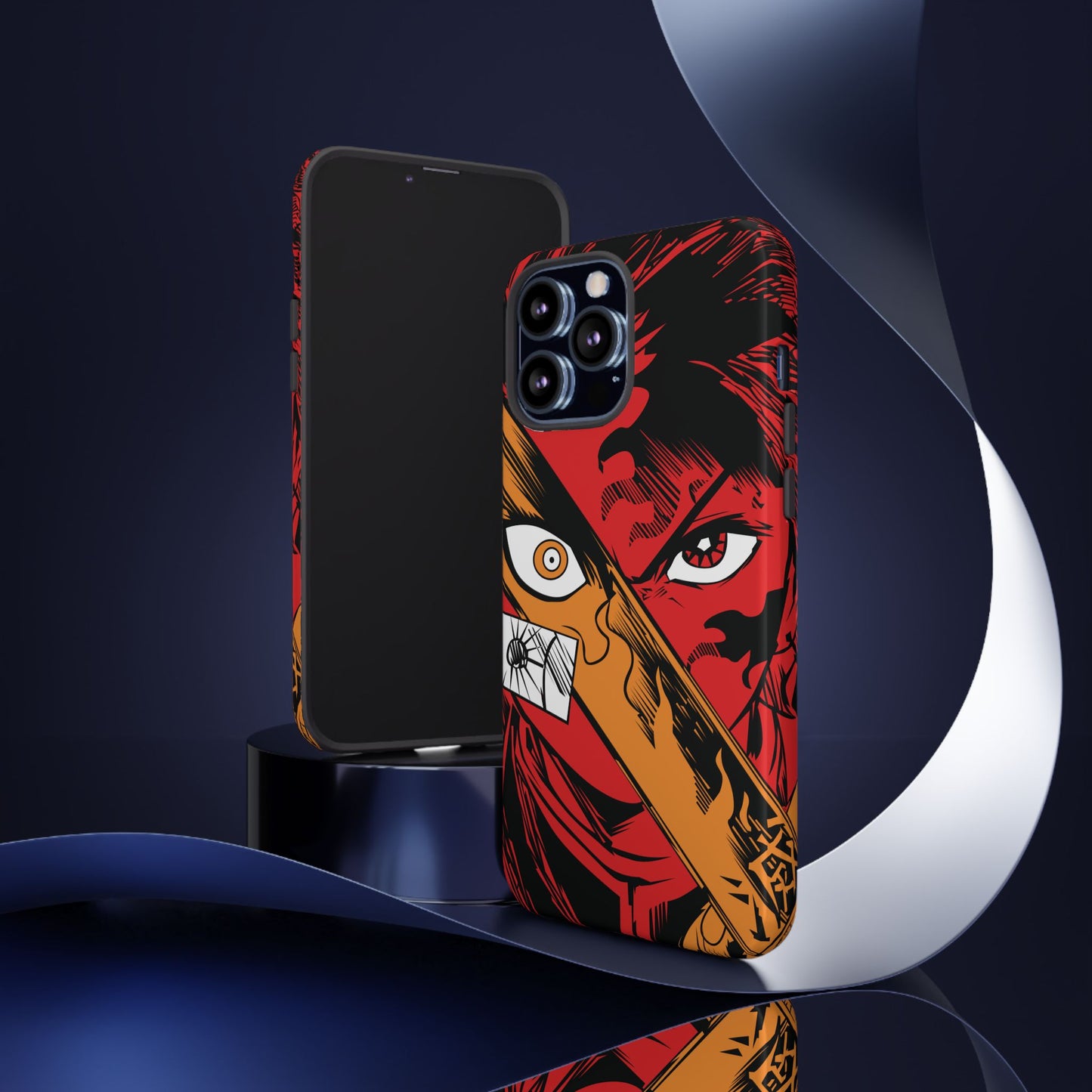 Tanjiro Kamado Slayer Mark Phone Case | Demon Slayer-Inspired Double Layered Protective Case