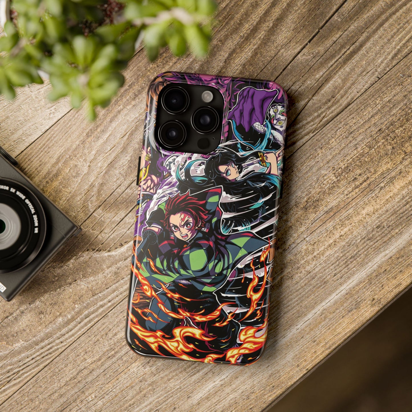 Tanjiro & Muichiro Vs Hantengu Double Layered Phone Case | Demon Slayer-Inspired Anime Case