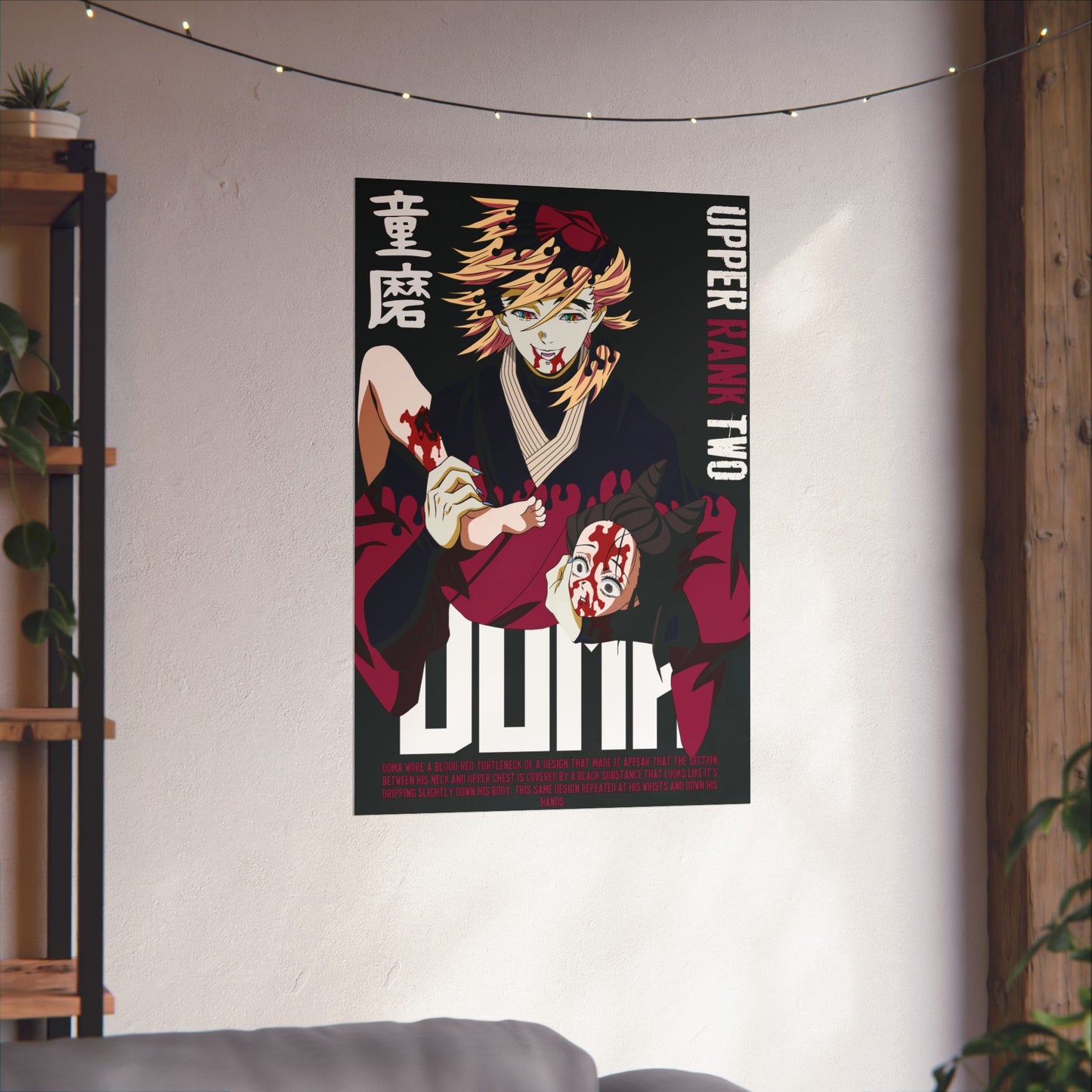 Doma Poster | Upper Rank Two Demon Slayer Wall Art