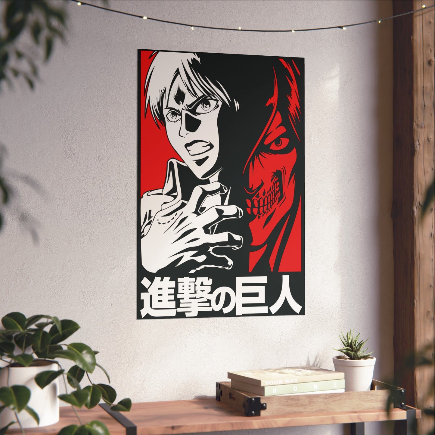 Eren Yeager Titan Awakening Matte Vertical Poster | Attack on Titan Anime Wall Art