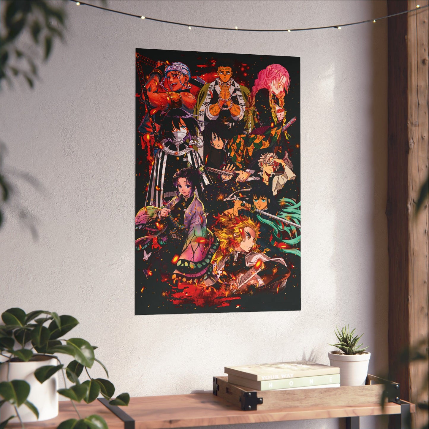 Hashira Collage Poster | Demon Slayer-Inspired Matte Vertical Wall Art
