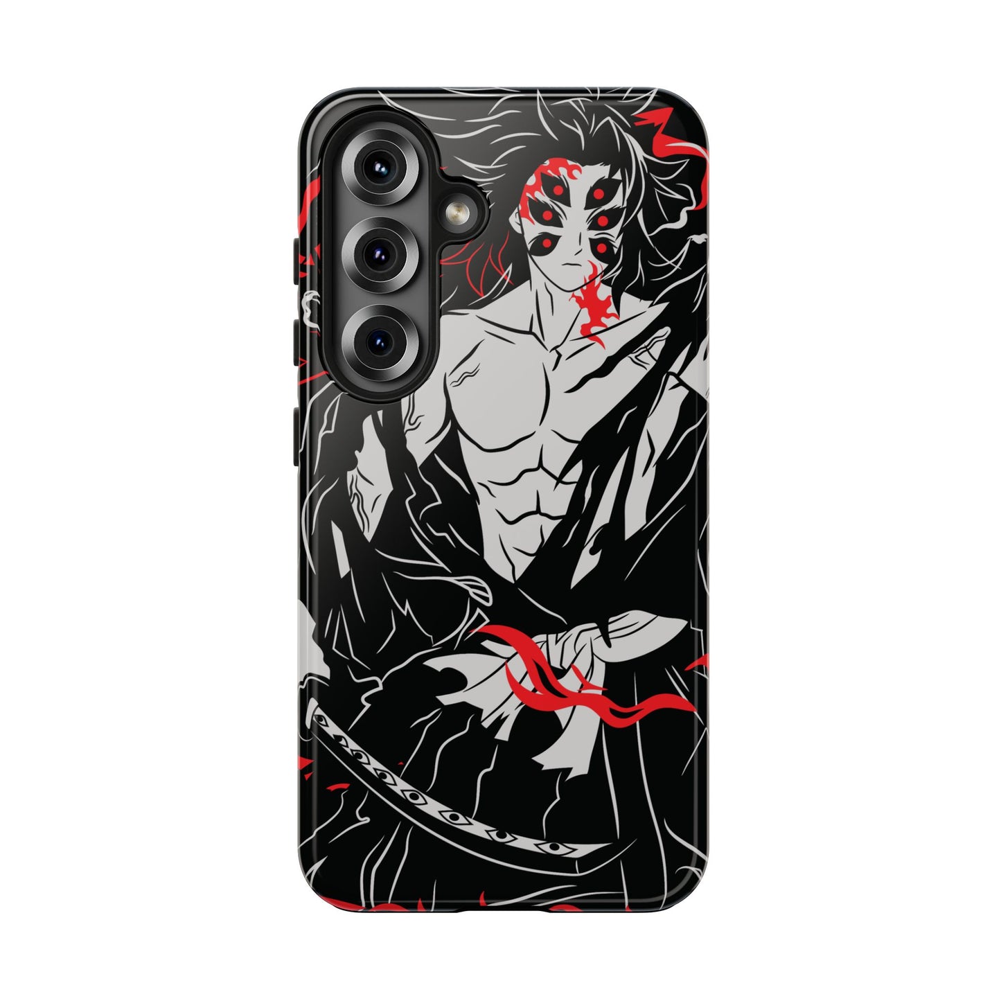 Kokushibo Crimson Aura Phone Case | Upper Moon One Demon Slayer Anime Case