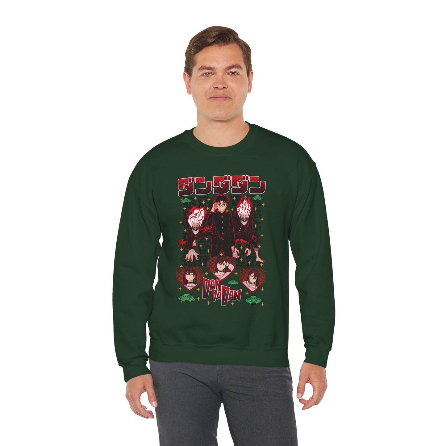 Okarun x Momo II Unisex Heavy Crewneck | Dandadan Streetwear Sweatshirt