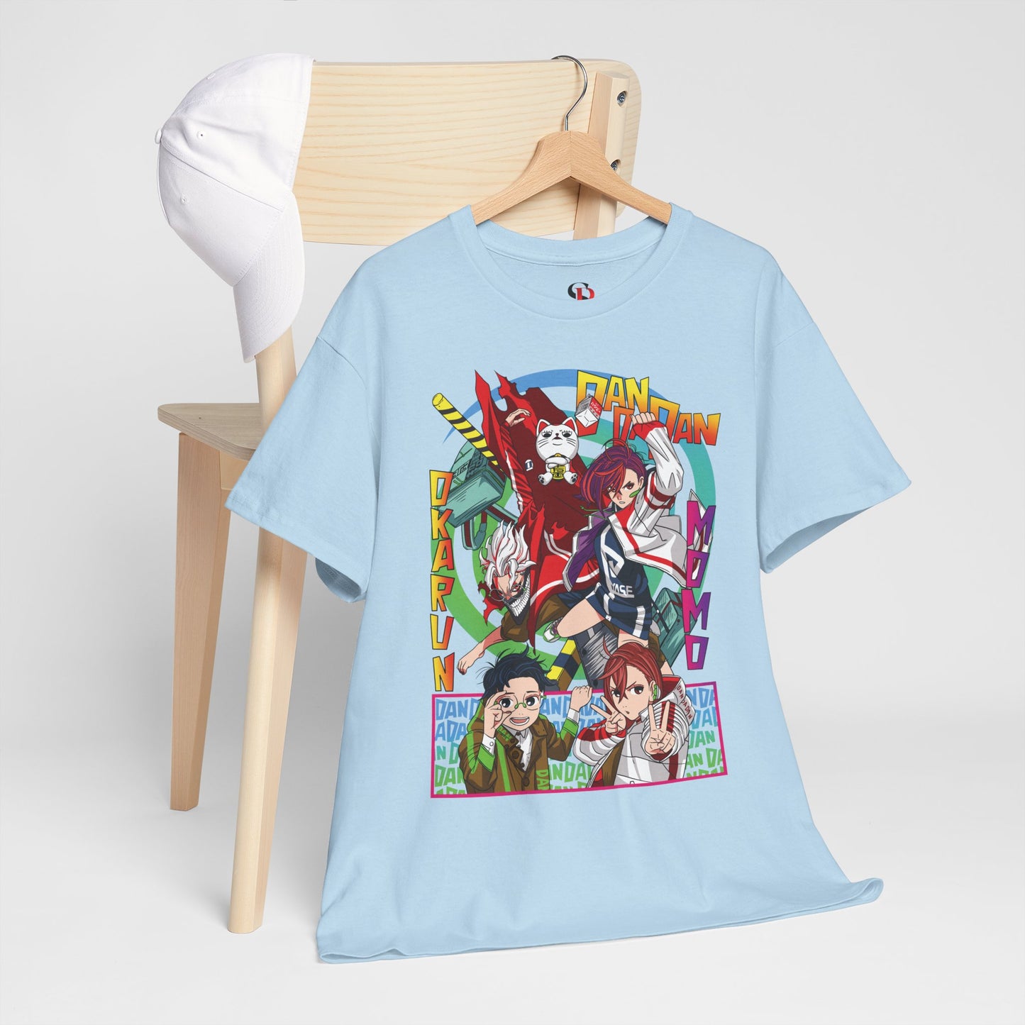 Okarun x Momo Unisex Heavy Cotton T-Shirt | Dandadan Anime Streetwear Tee