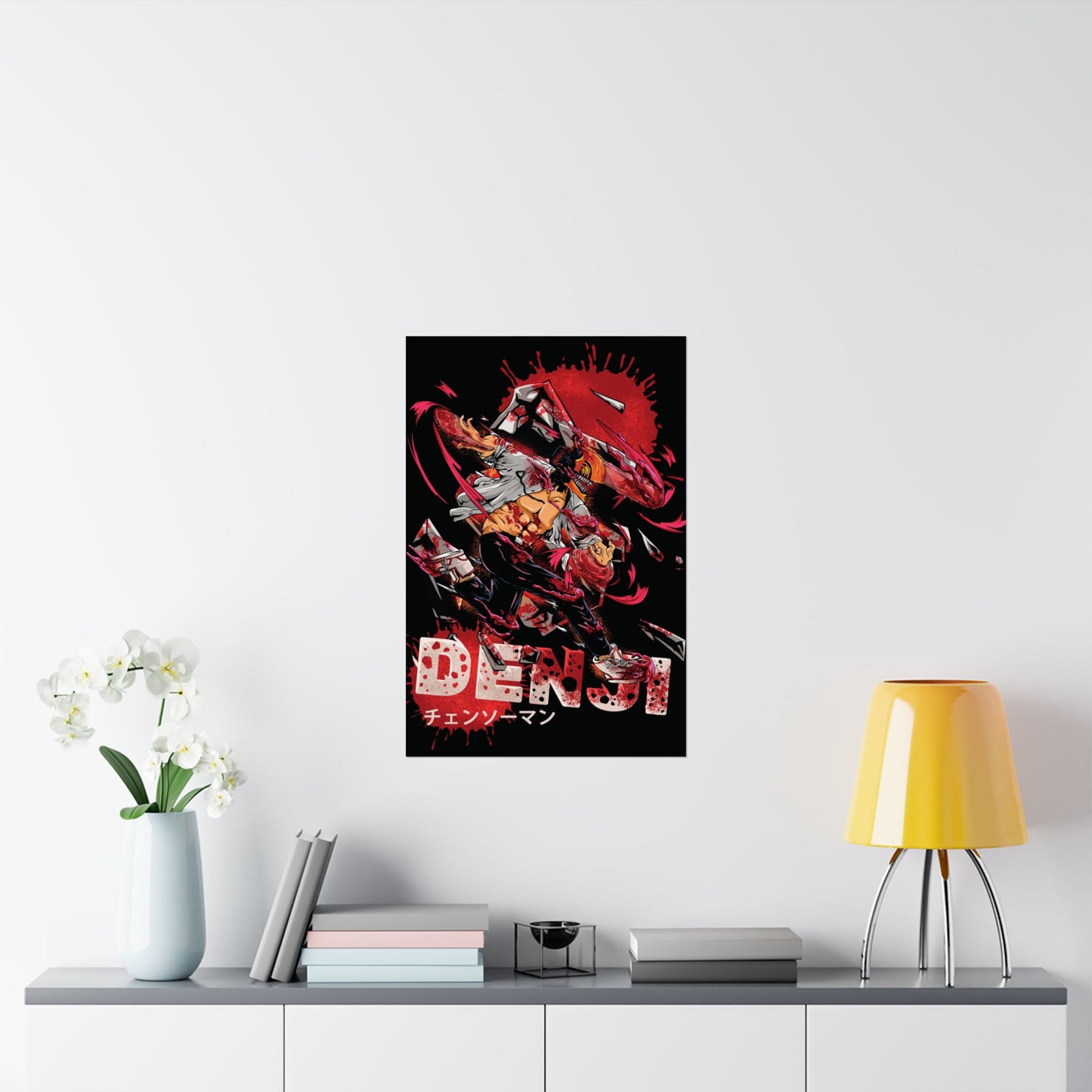 Denji Chainsaw Devil Form Matte Vertical Poster | Chainsaw Man Wall Art
