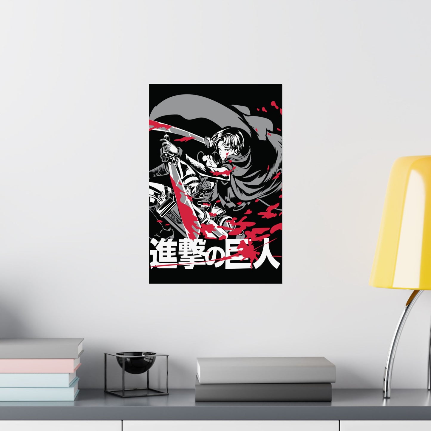 Levi Ackerman Bloodstained Matte Vertical Poster | Attack on Titan Anime Wall Art